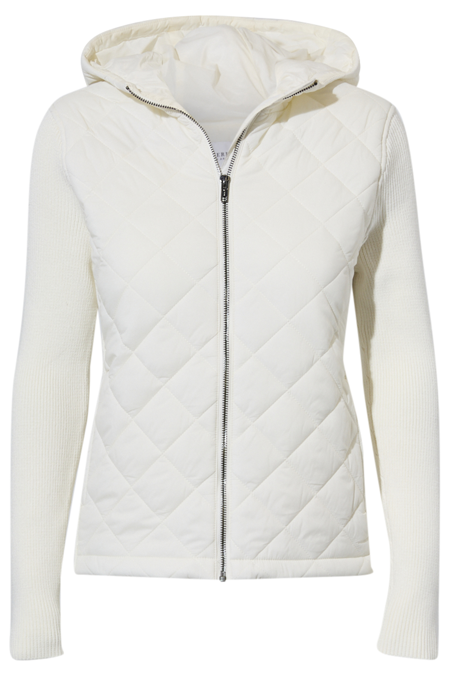 Long Sleeve Quilted Front Jacket