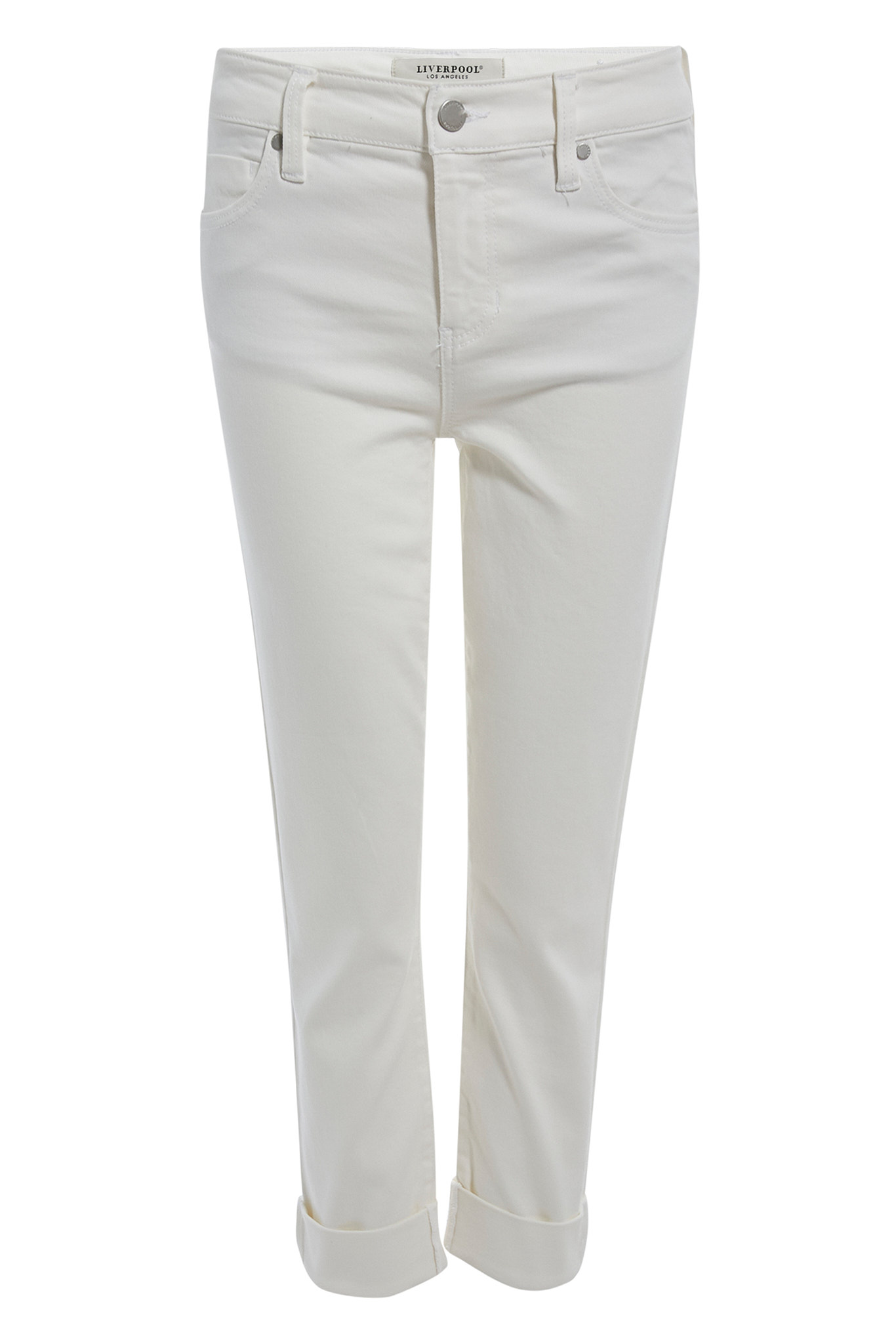 Liverpool High Rise Rolled Cuff Ankle Denim