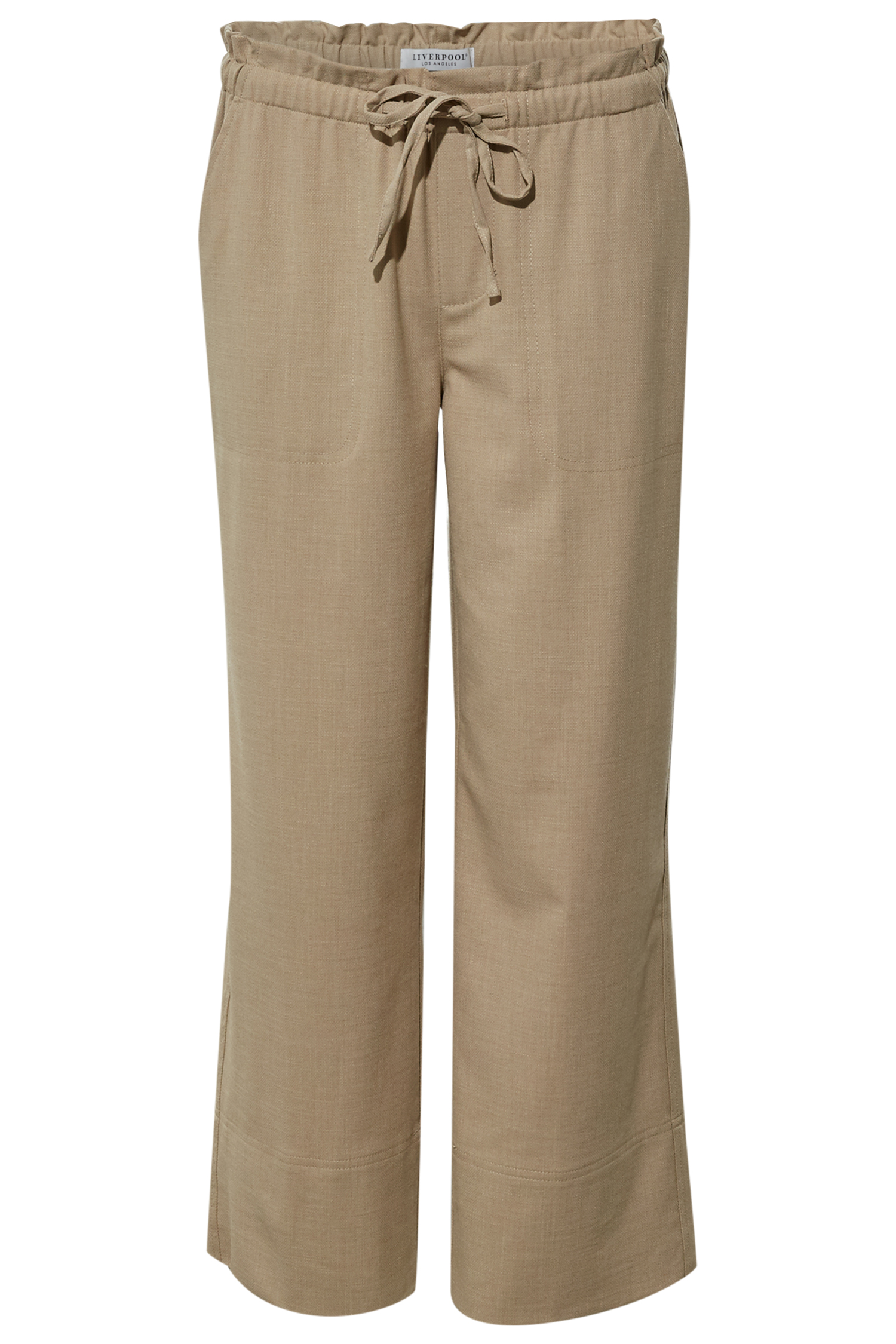 Liverpool High Rise Tie Waist Wide Leg Pant
