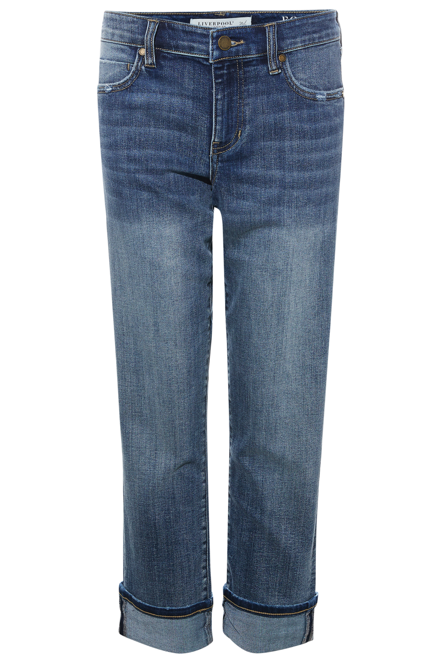 Liverpool Girlfriend Cuffed Denim