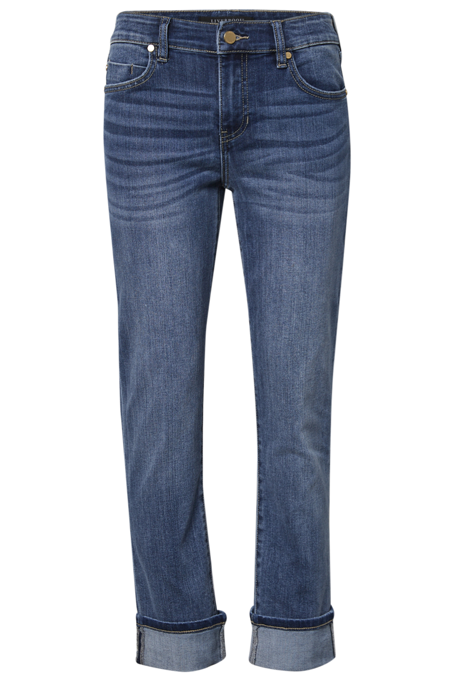 Liverpool Girlfriend Cuffed Denim