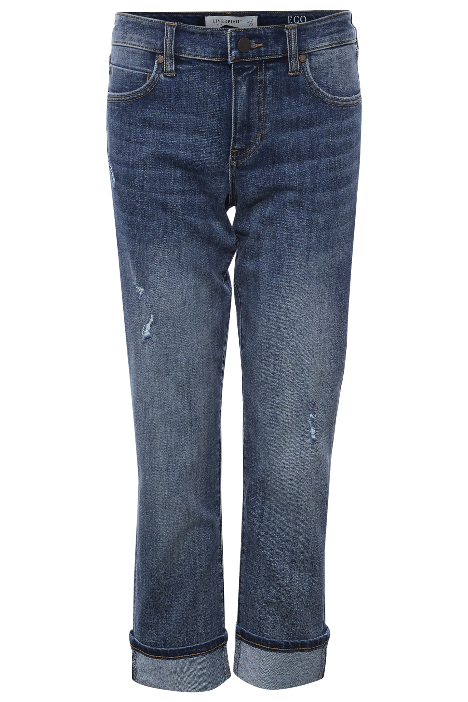 Liverpool Girlfriend Cuffed Denim