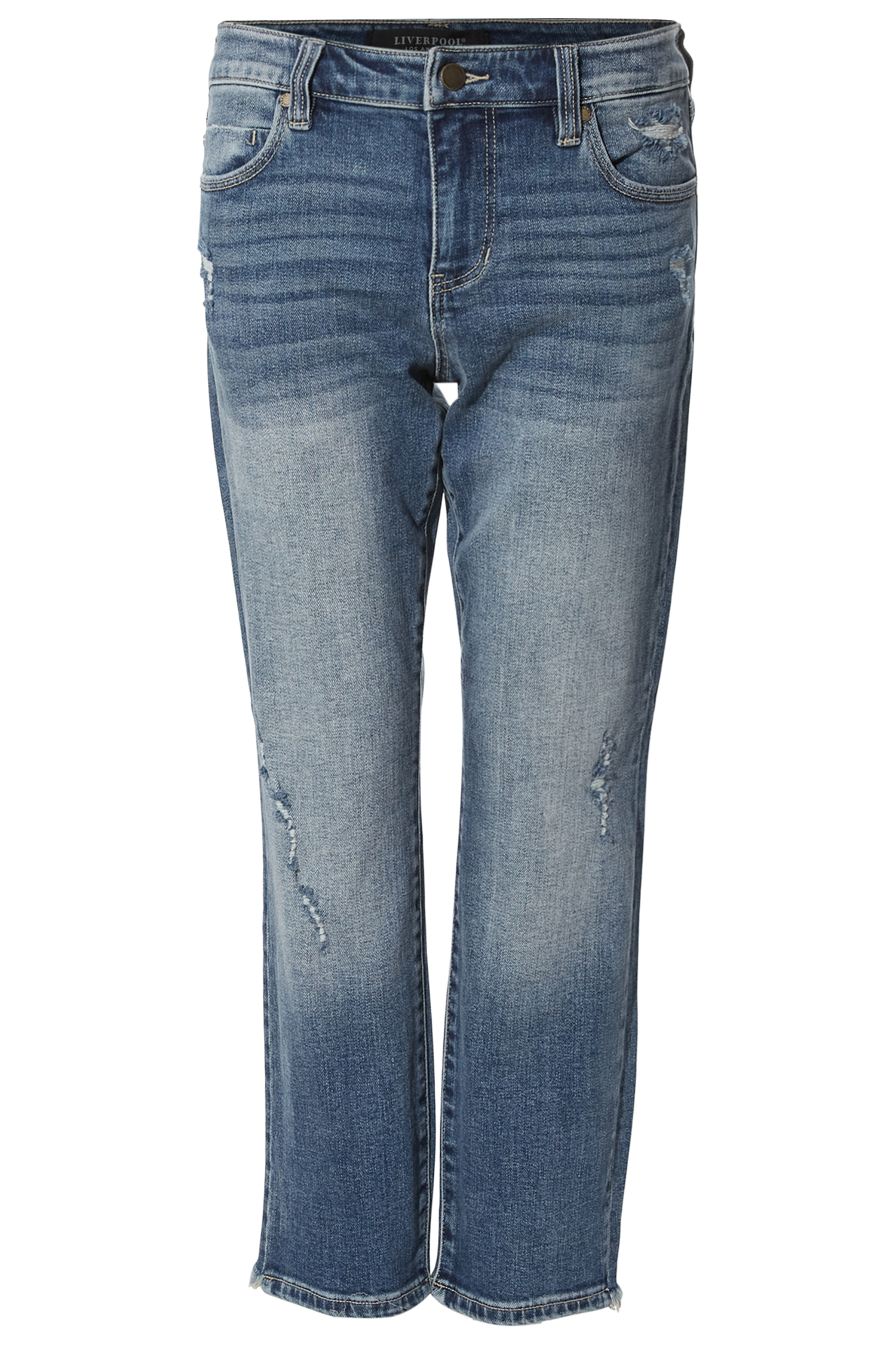 Liverpool Mid Rise Cropped Straight Jean