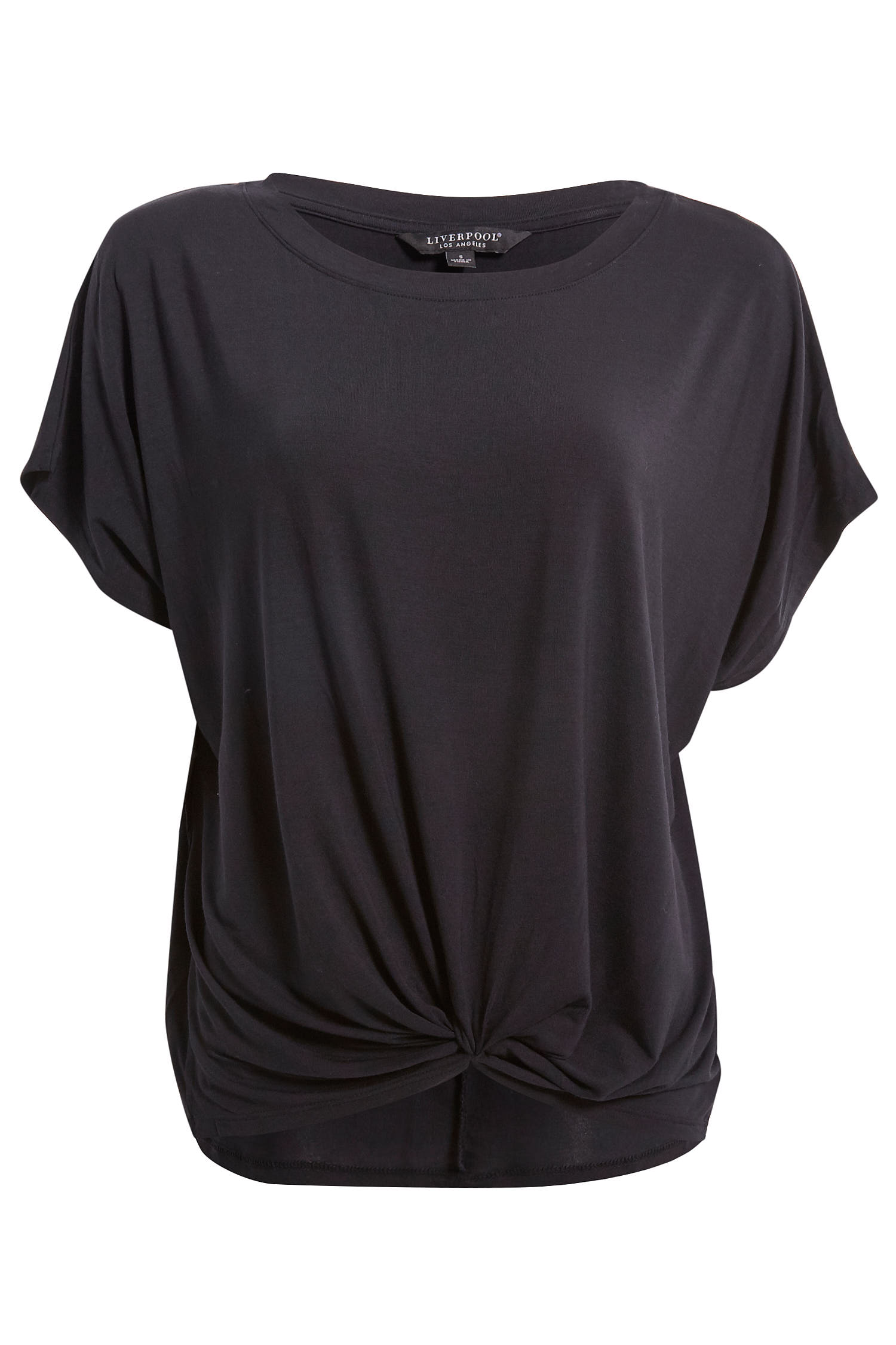 Liverpool Front Twist Short Sleeve Top
