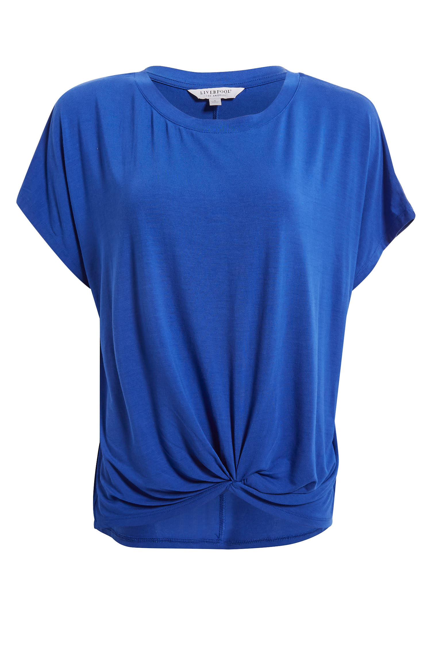 Liverpool Front Twist Short Sleeve Top