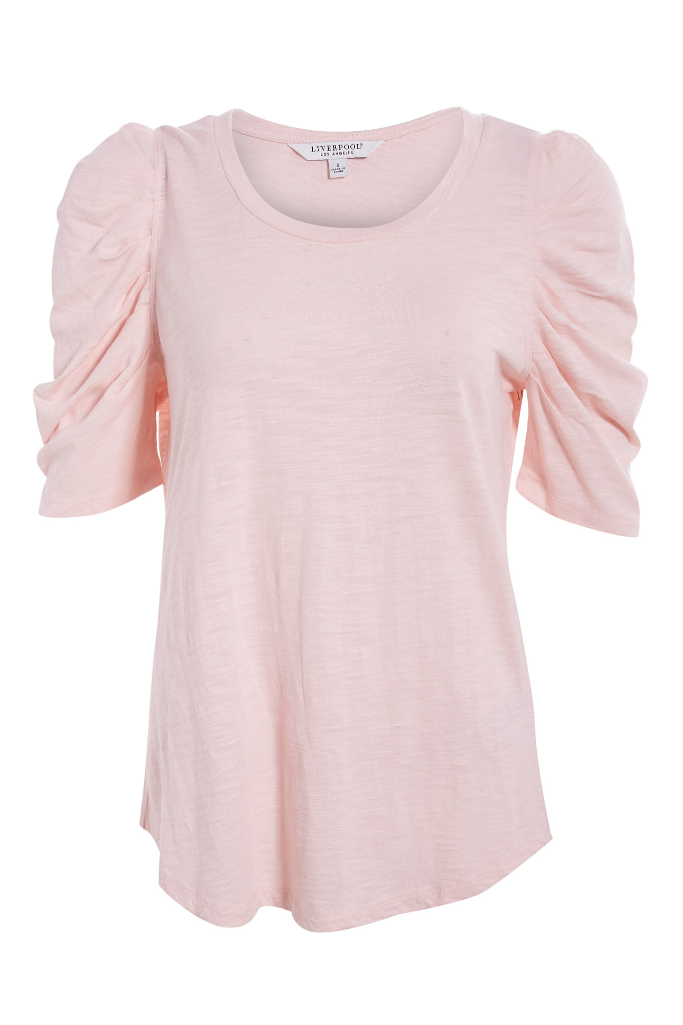 Liverpool Ruched Sleeve Tee