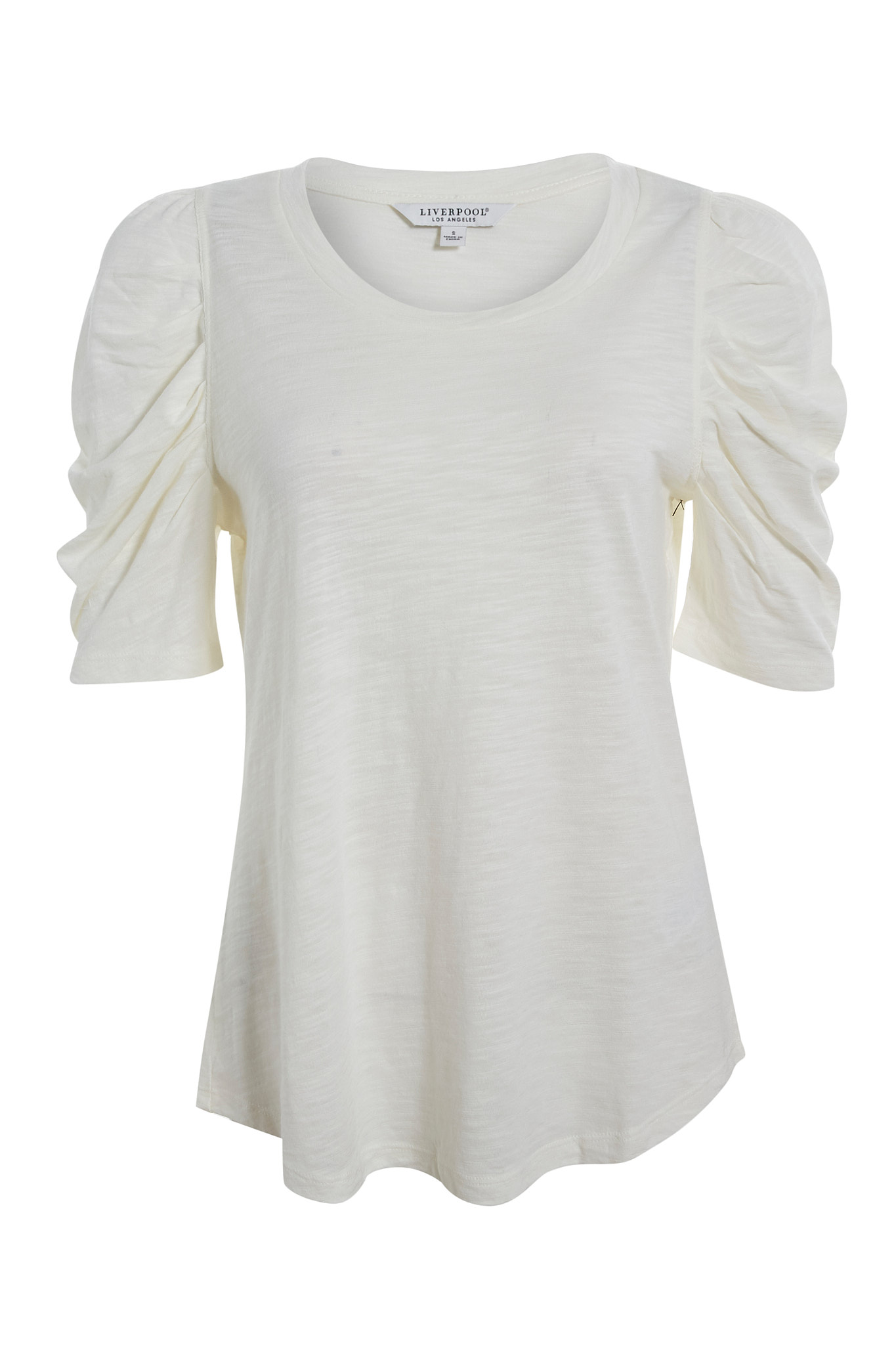 Liverpool Ruched Sleeve Tee