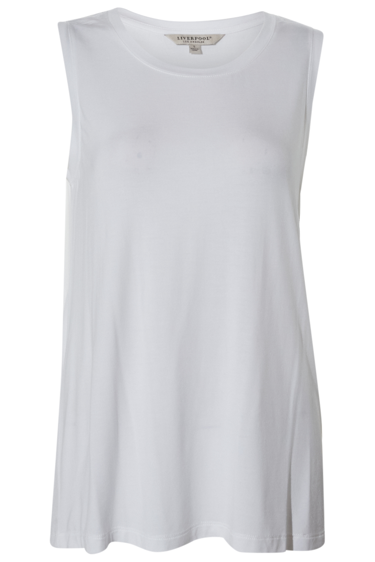 Liverpool Sleeveless Scoop Neck Knit Tank