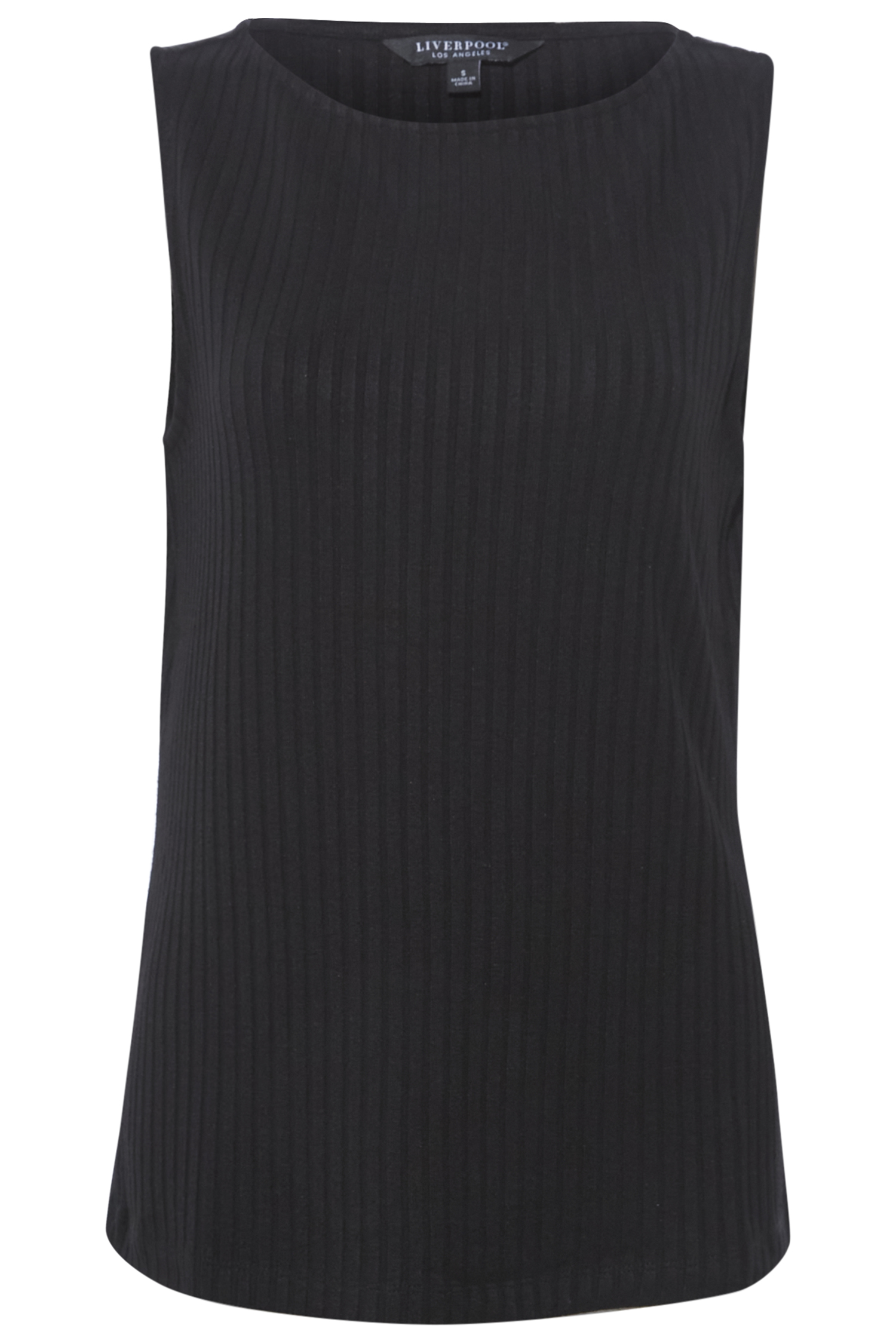 Liverpool Sleeveless Boat Neck Knit Top