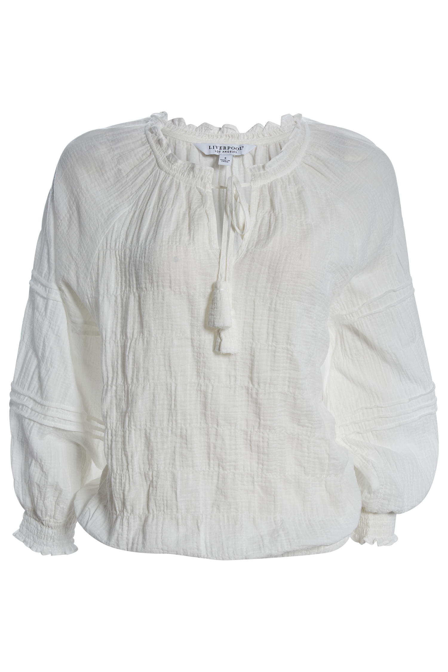 Liverpool Tassel Detail Split Neck