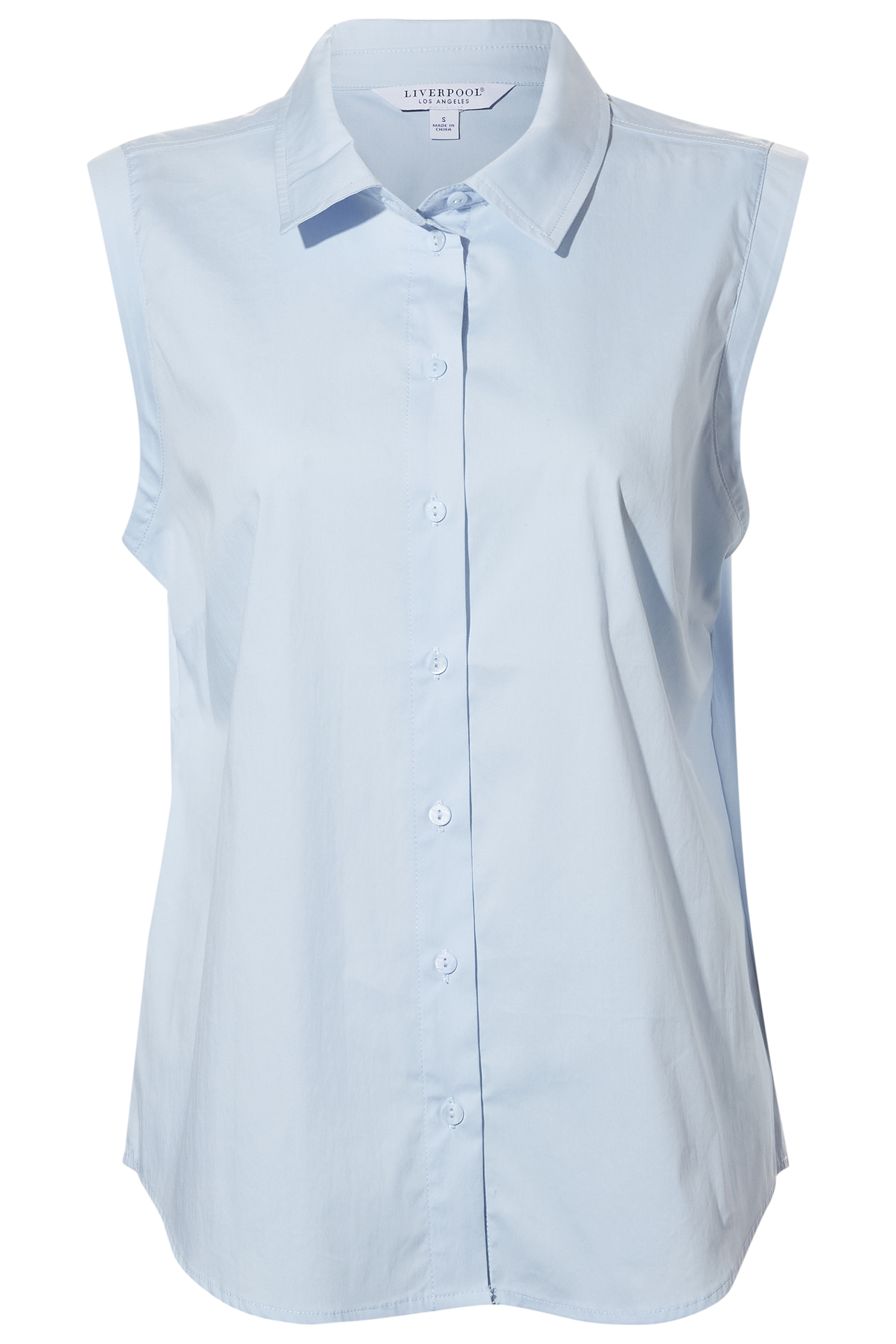 Liverpool Sleeveless Button Front Shirt