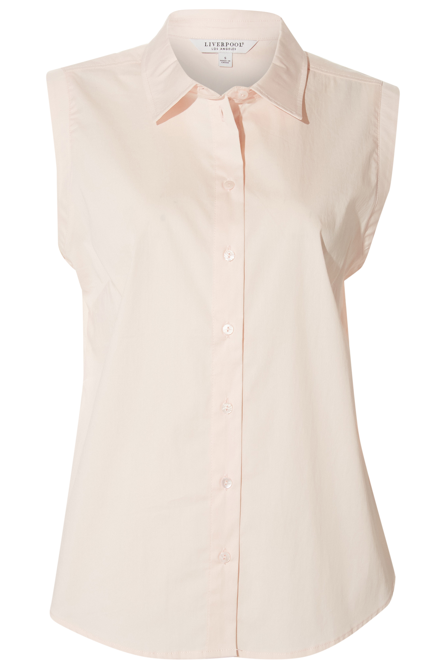 Liverpool Sleeveless Button Front Shirt