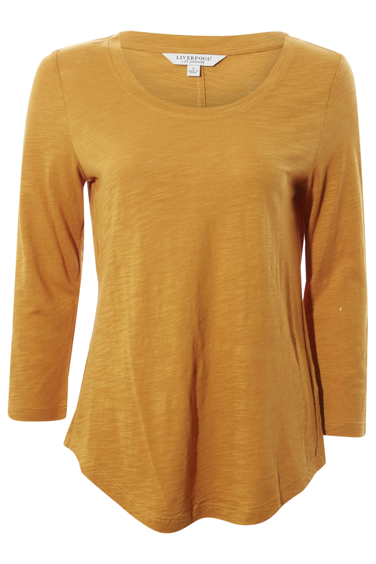 Liverpool 3/4 Sleeve Scoop Neck Top