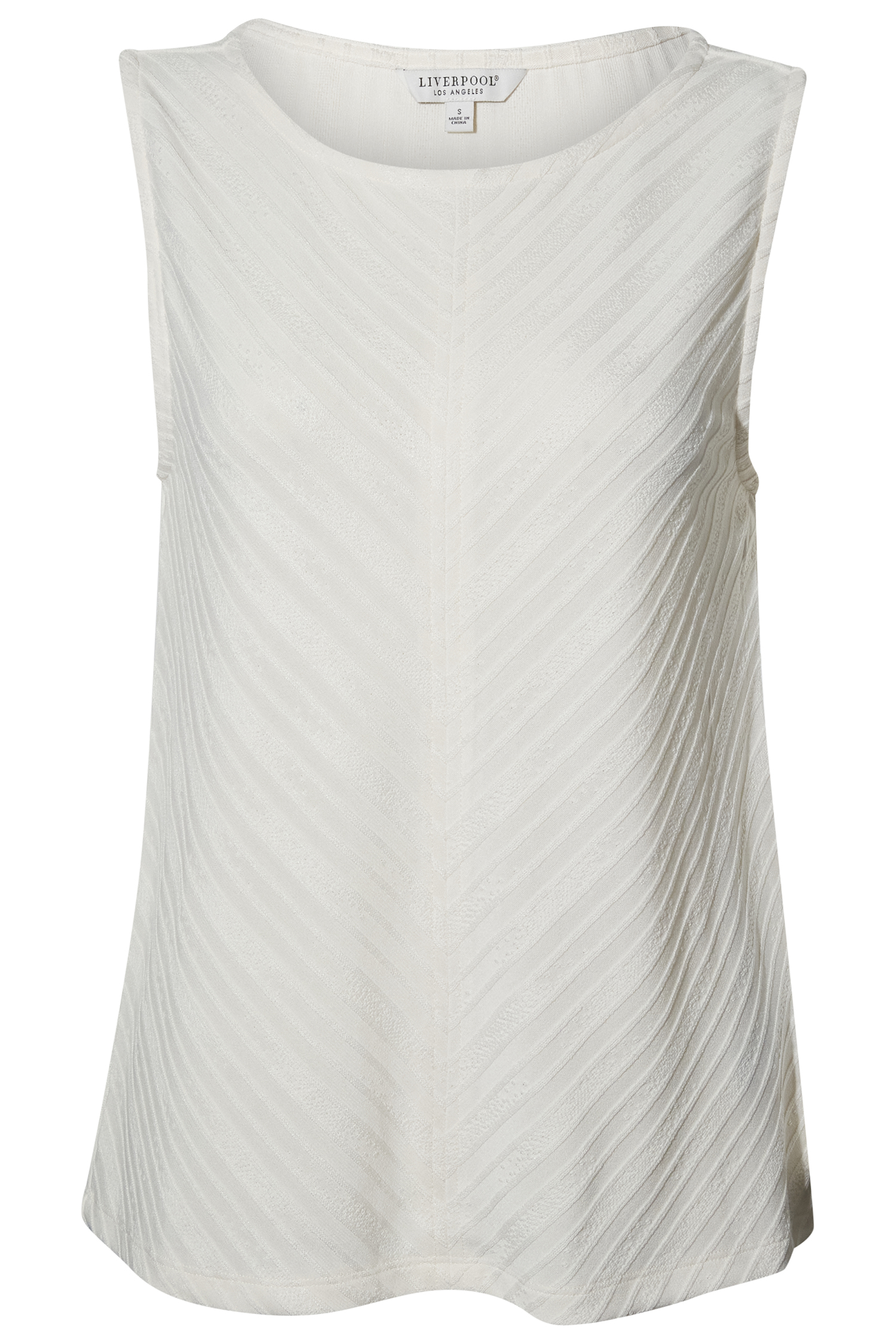 Liverpool Sleeveless Textured Top
