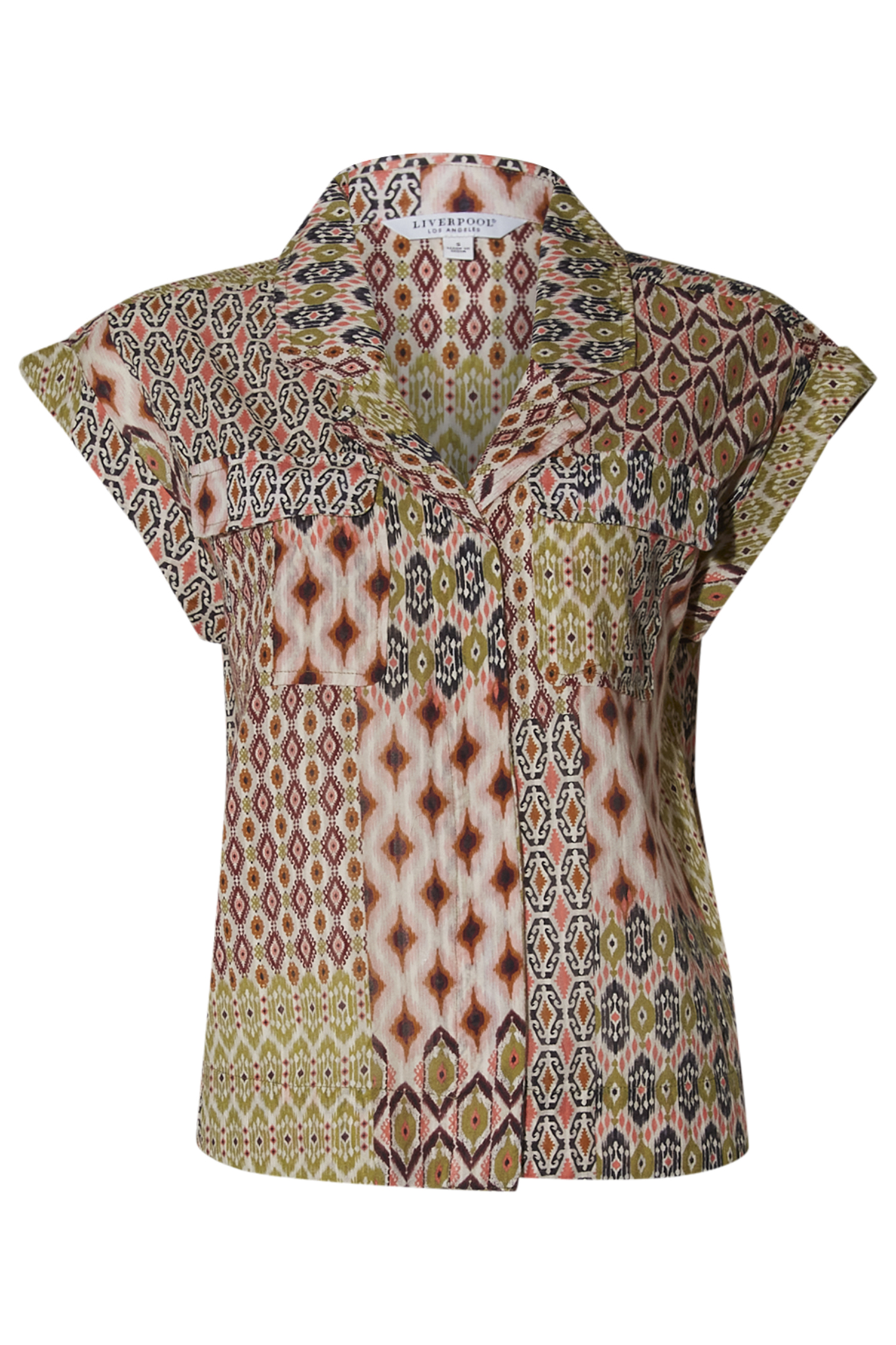 Liverpool Dolman Camp Shirt with Hidden Placket