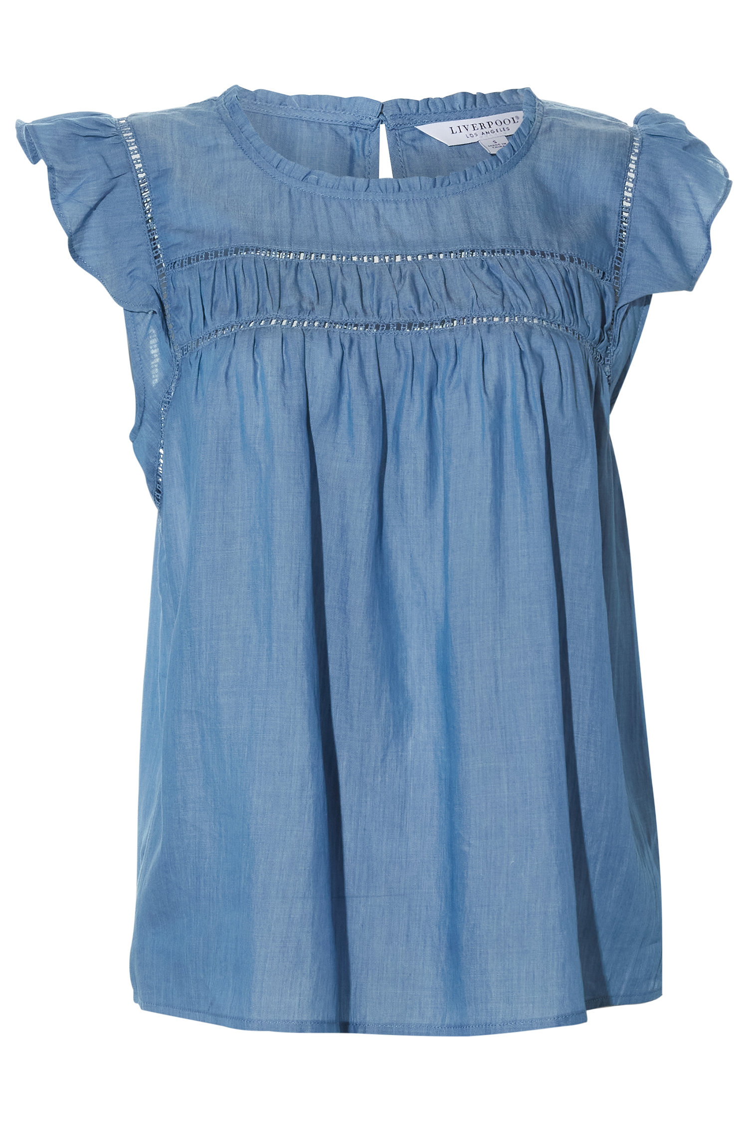 Liverpool Flutter Sleeve Top