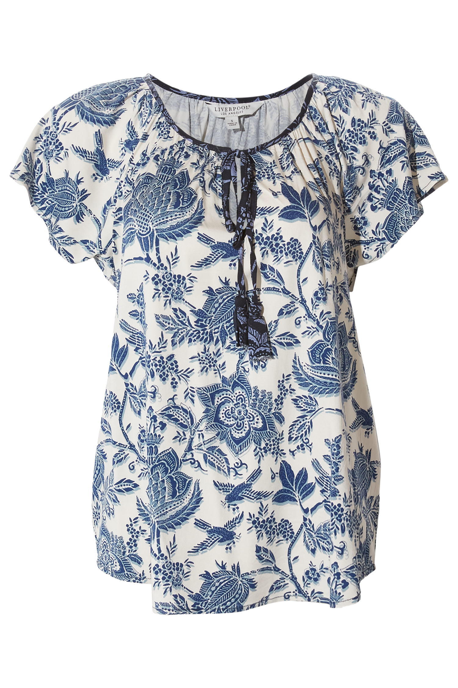 Liverpool Petal Sleeve Top