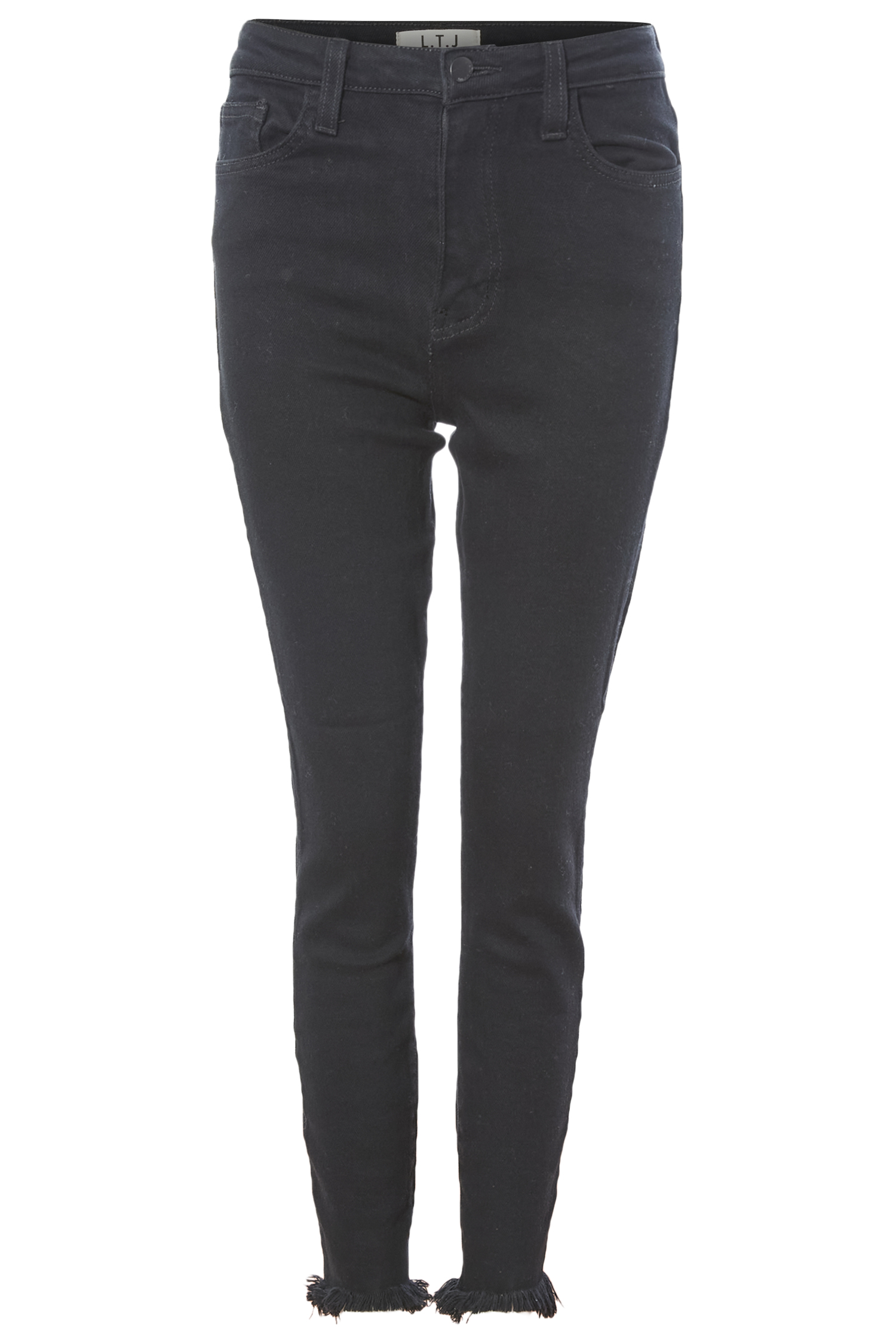 L.T.J. Scoop Frayed Hem Ankle Jean