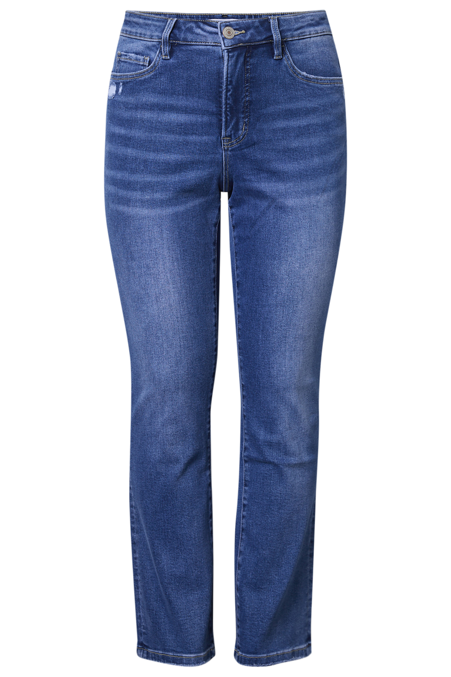 High Rise Straight Leg Denim