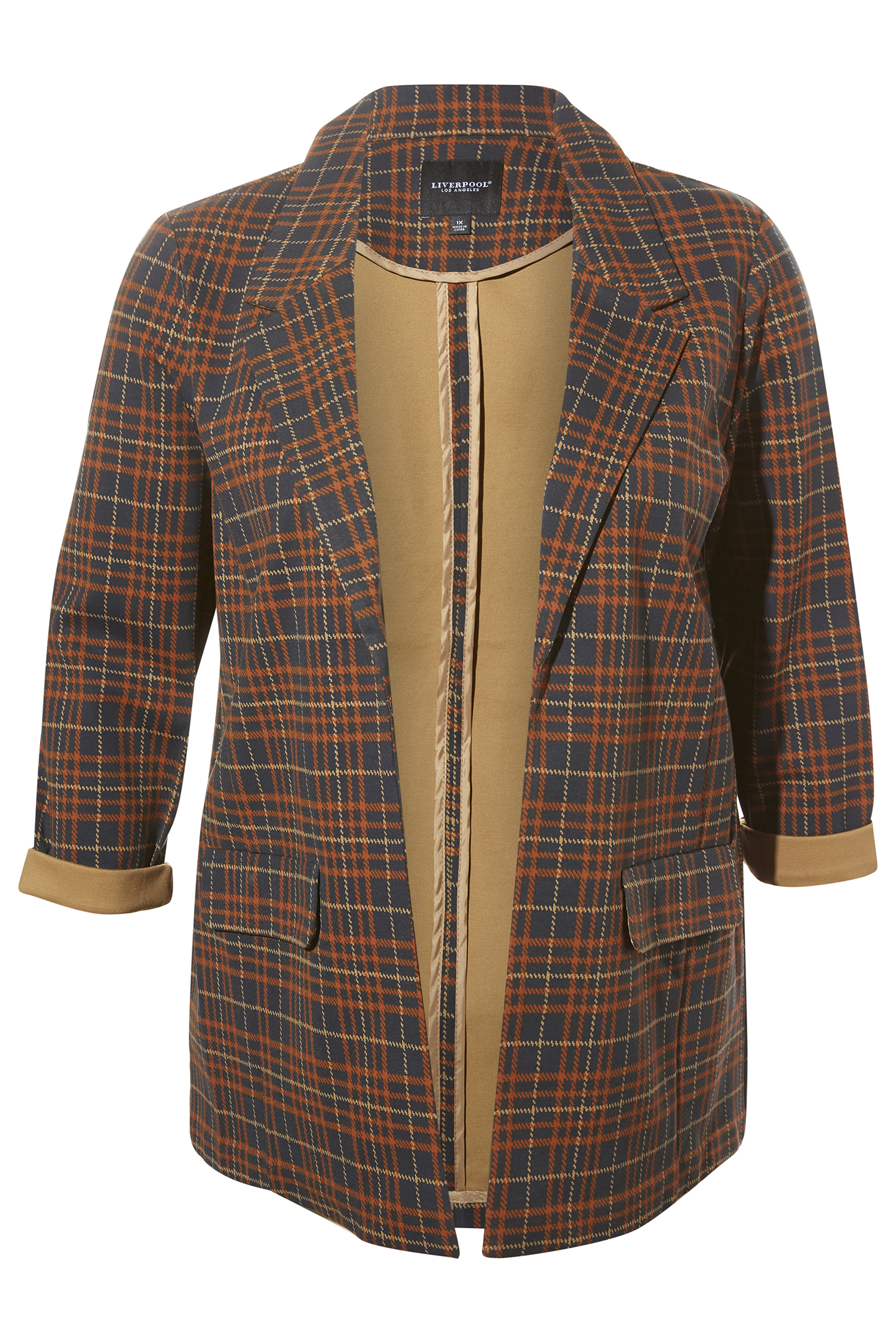 Liverpool Plaid Boyfriend Blazer