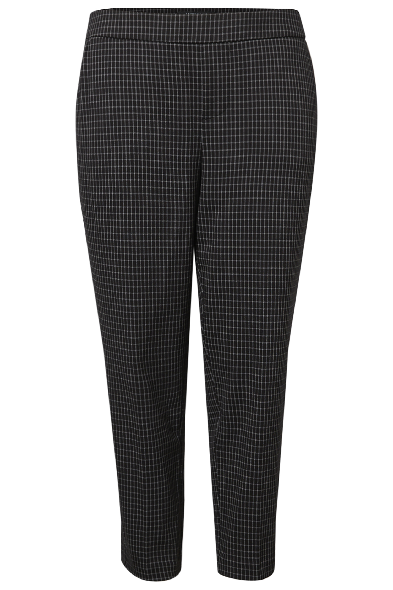 Liverpool Plaid Pull-On Trouser