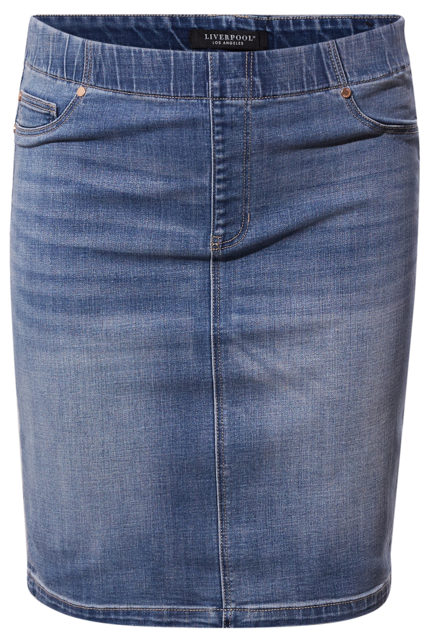 Liverpool Denim Pencil Skirt