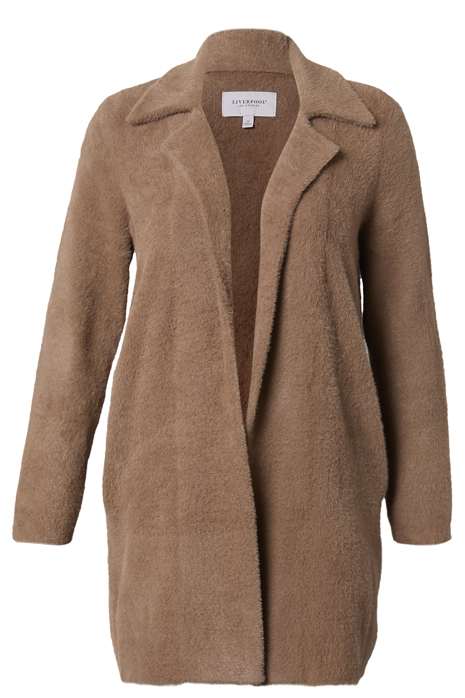 Liverpool Open Front Fuzzy Coatigan