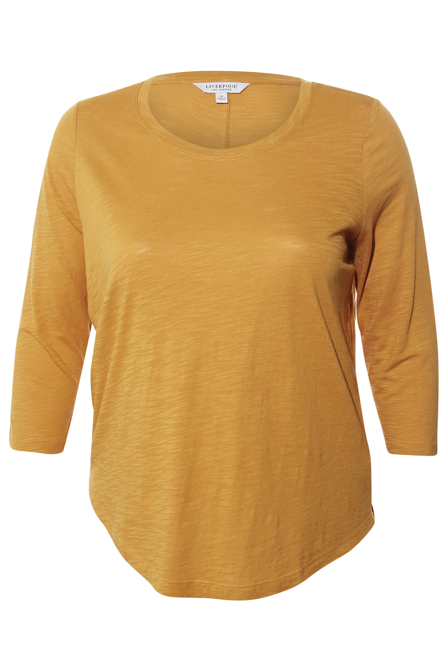 Liverpool 3/4 Sleeve Scoop Neck Top