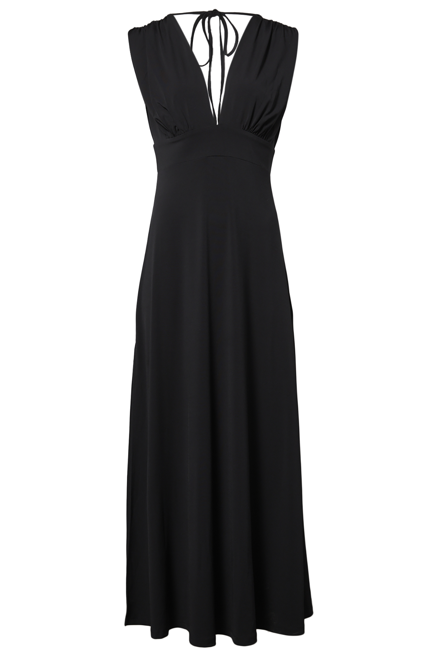 Deep V Maxi Dress
