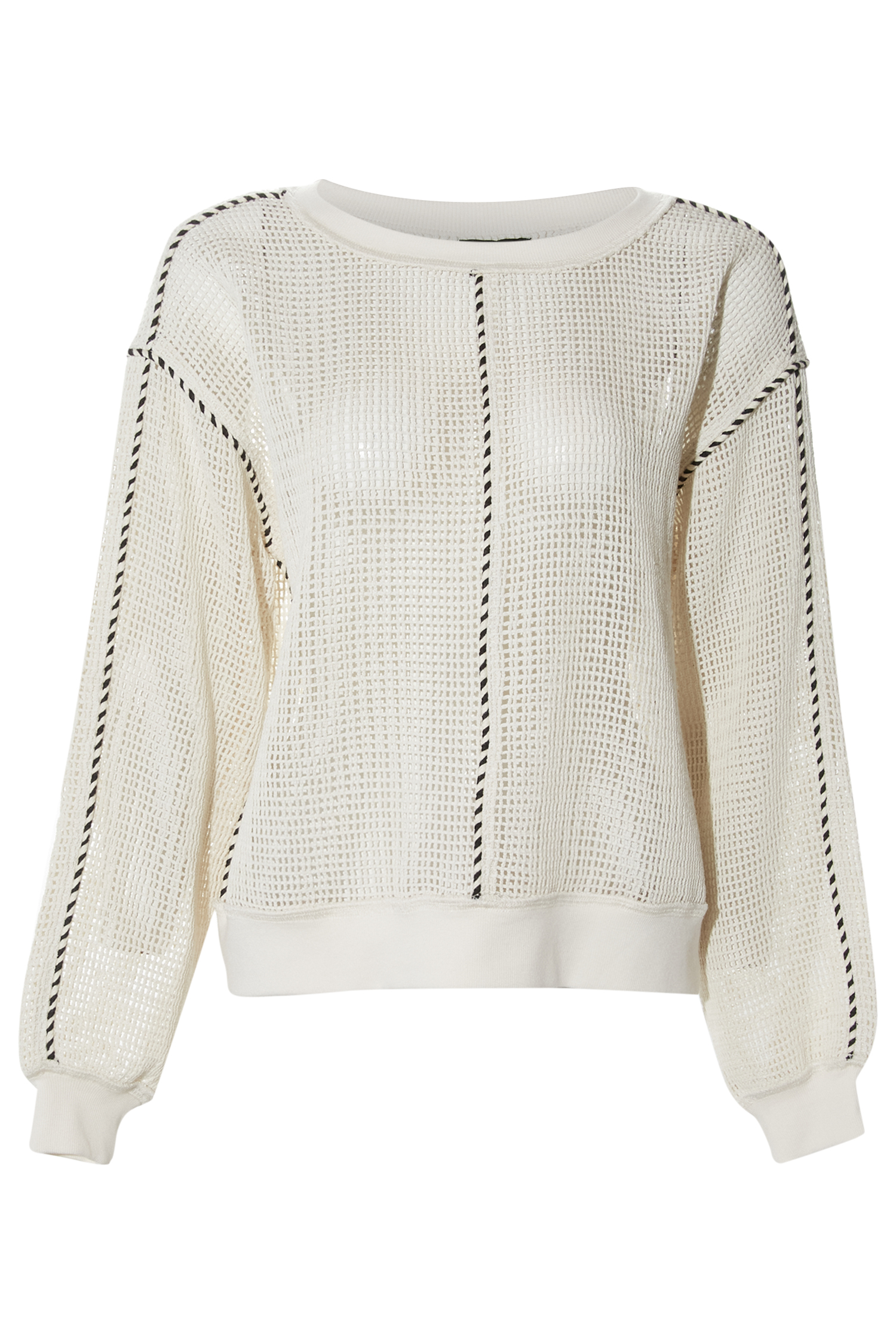Crochet Contrast Stitch Pullover