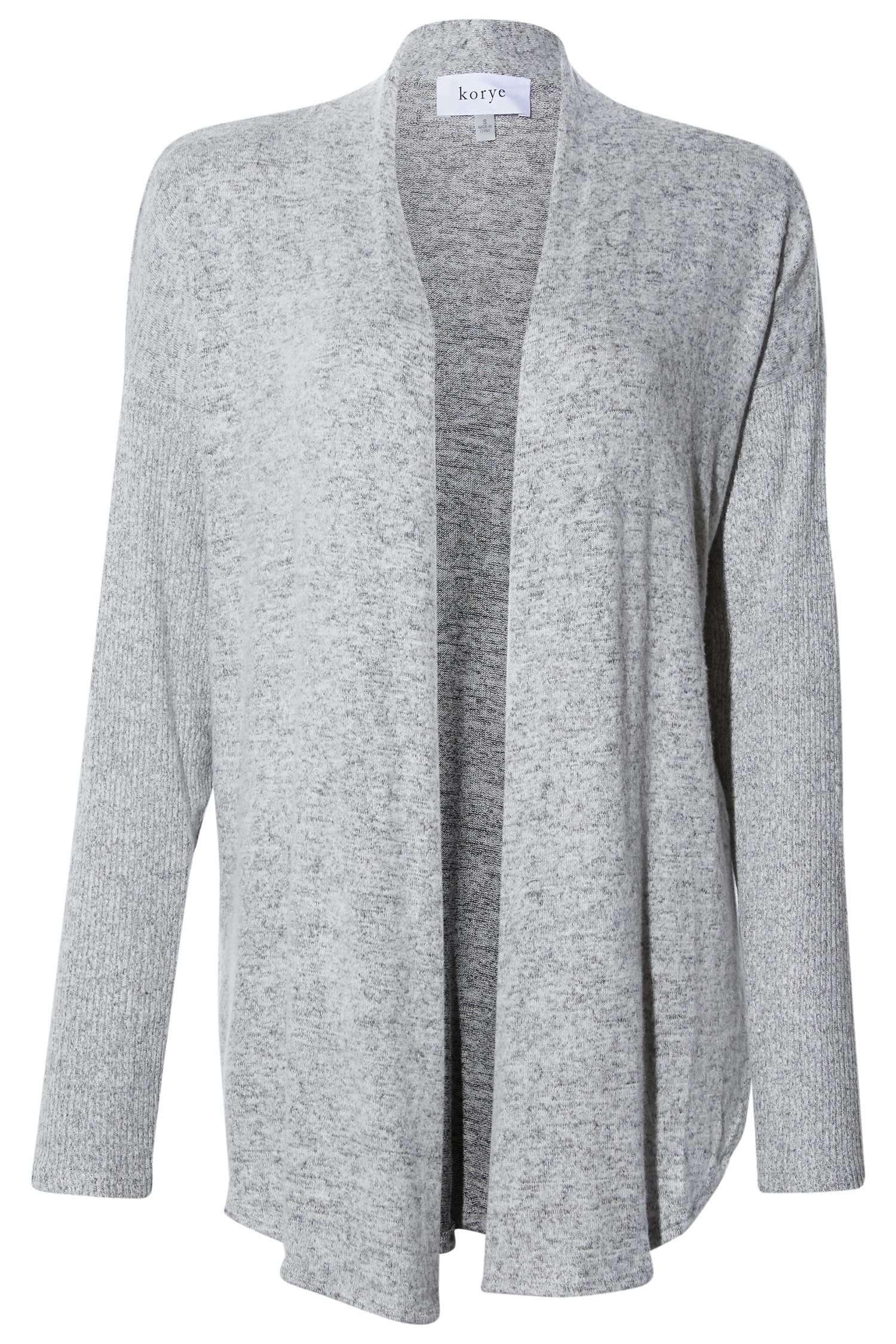 Ribbed Contrast Cardigan