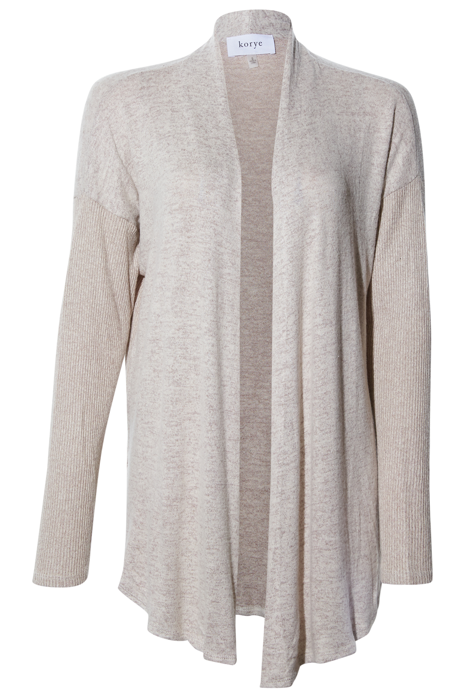 Ribbed Contrast Cardigan
