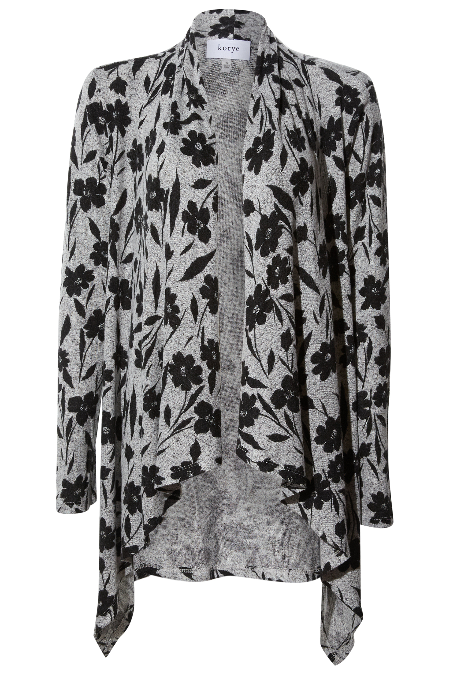 Printed Waterfall Cardigan