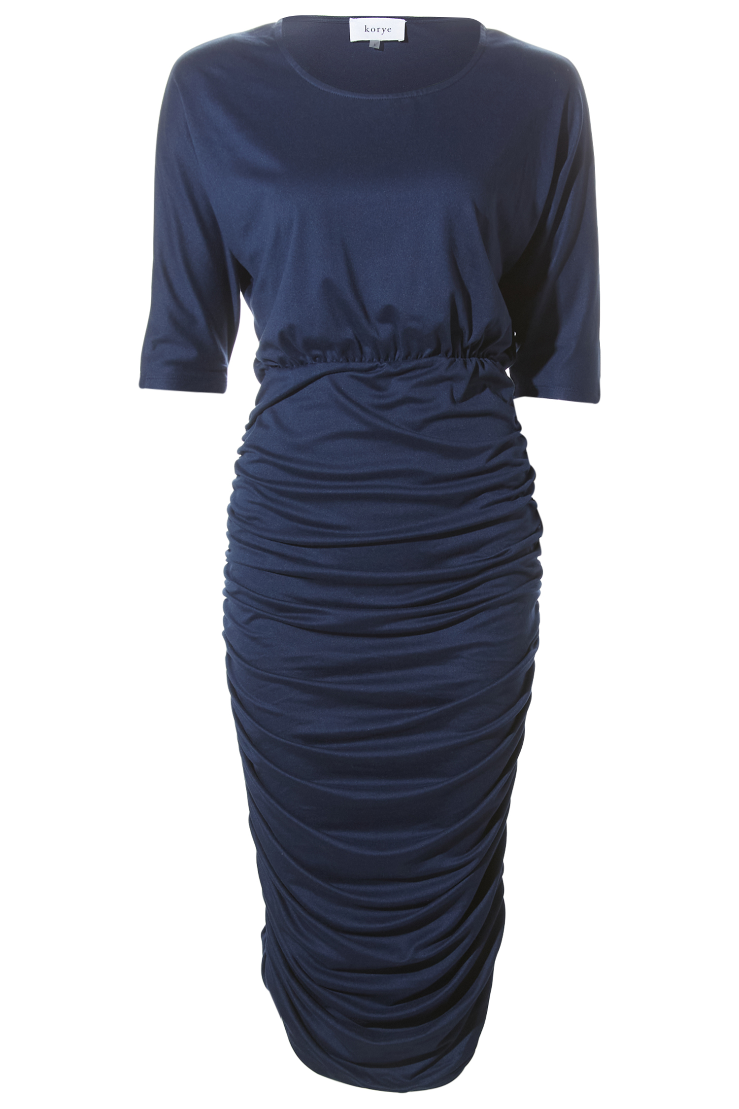 Shirred Sides Knit Dress