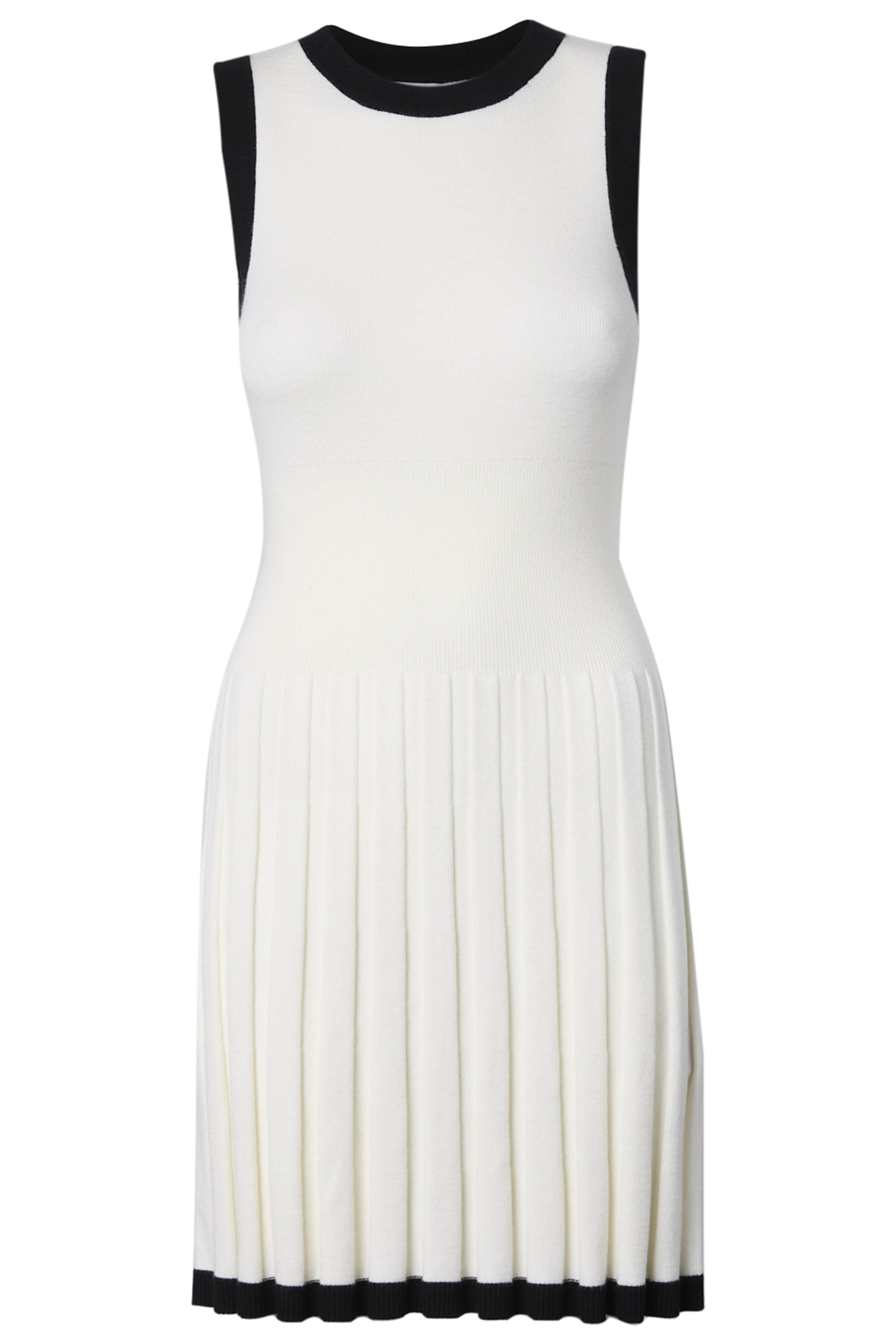 Pleated Knit Dress