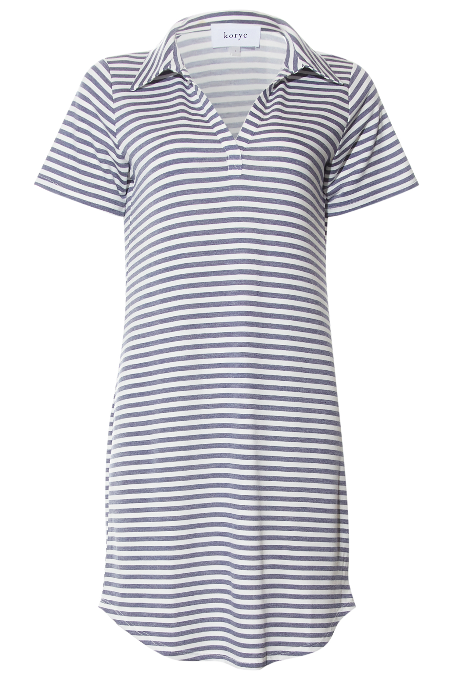 Striped Collared Mini Dress