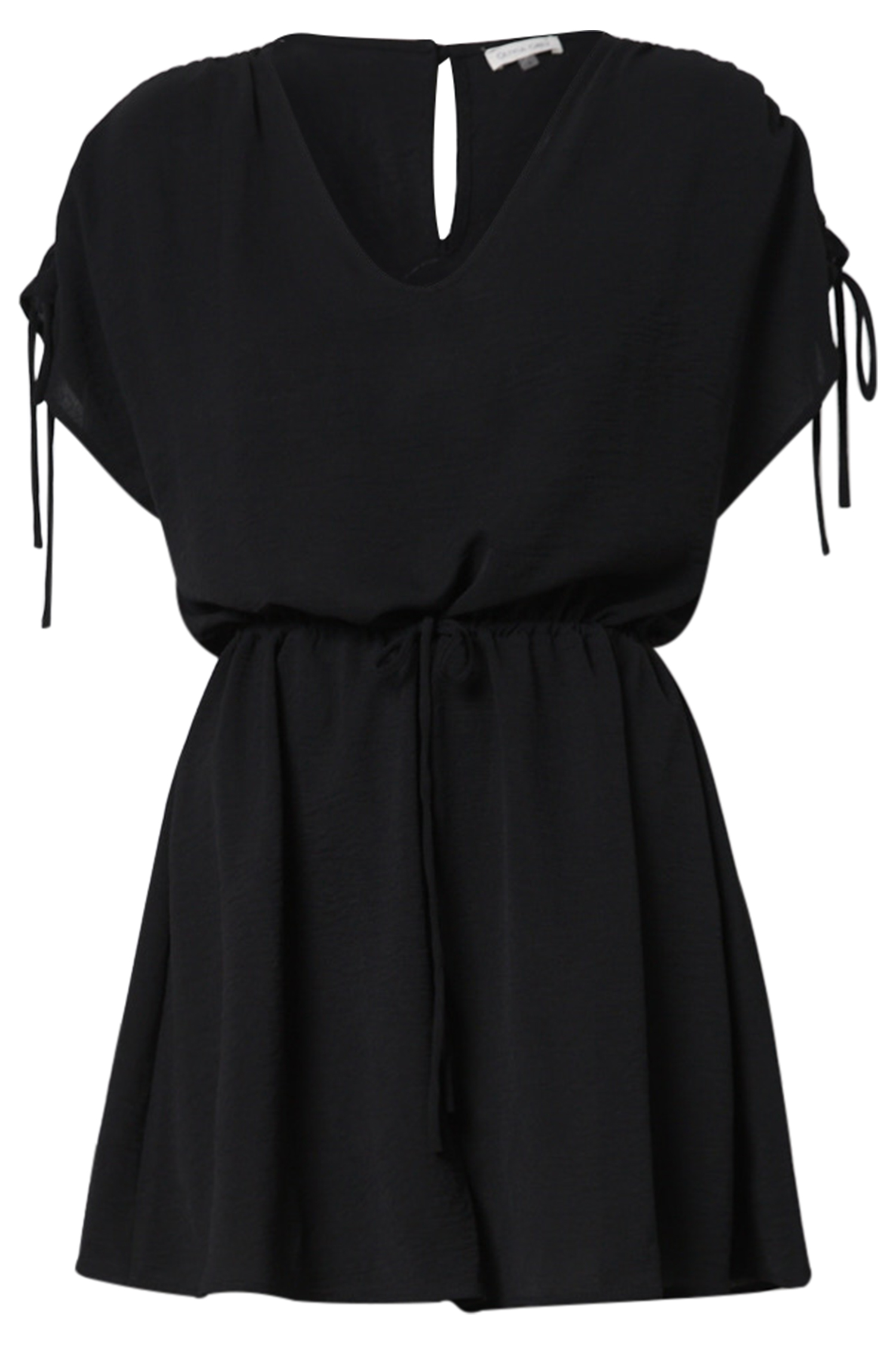 Tie-Sleeve Romper
