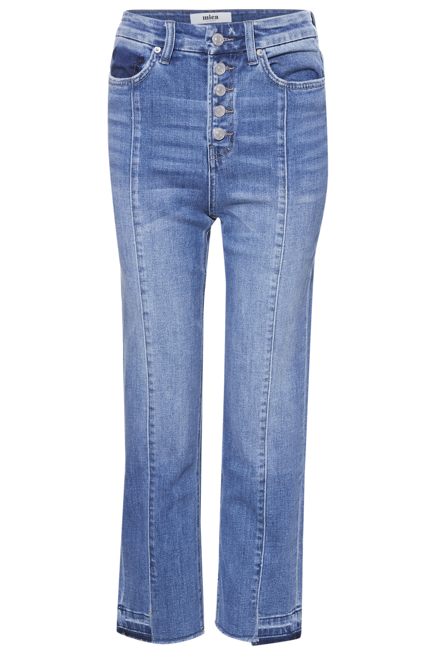 High Rise Crop Slim Straight