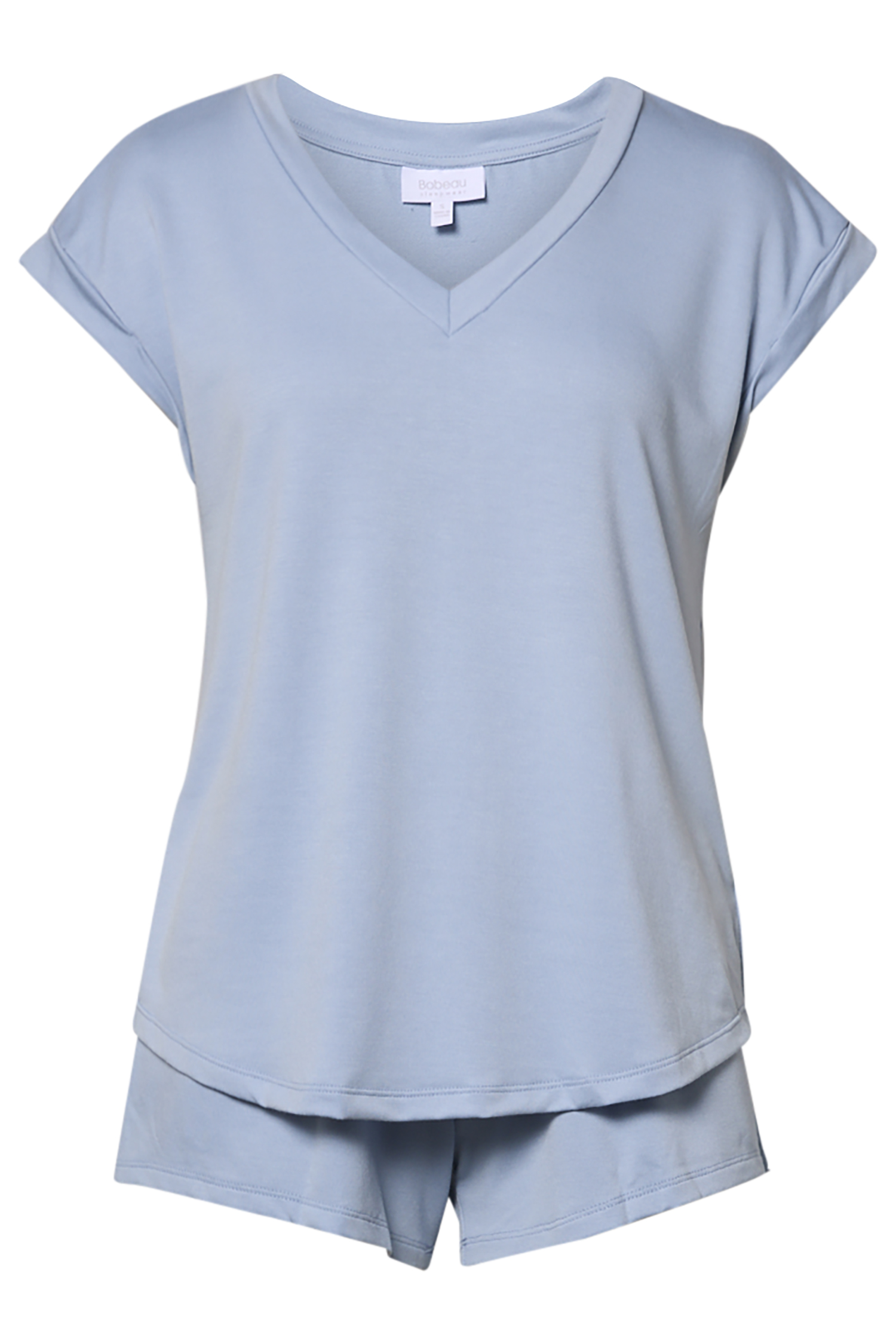 Short Sleeve V-Neck Top & Short Set