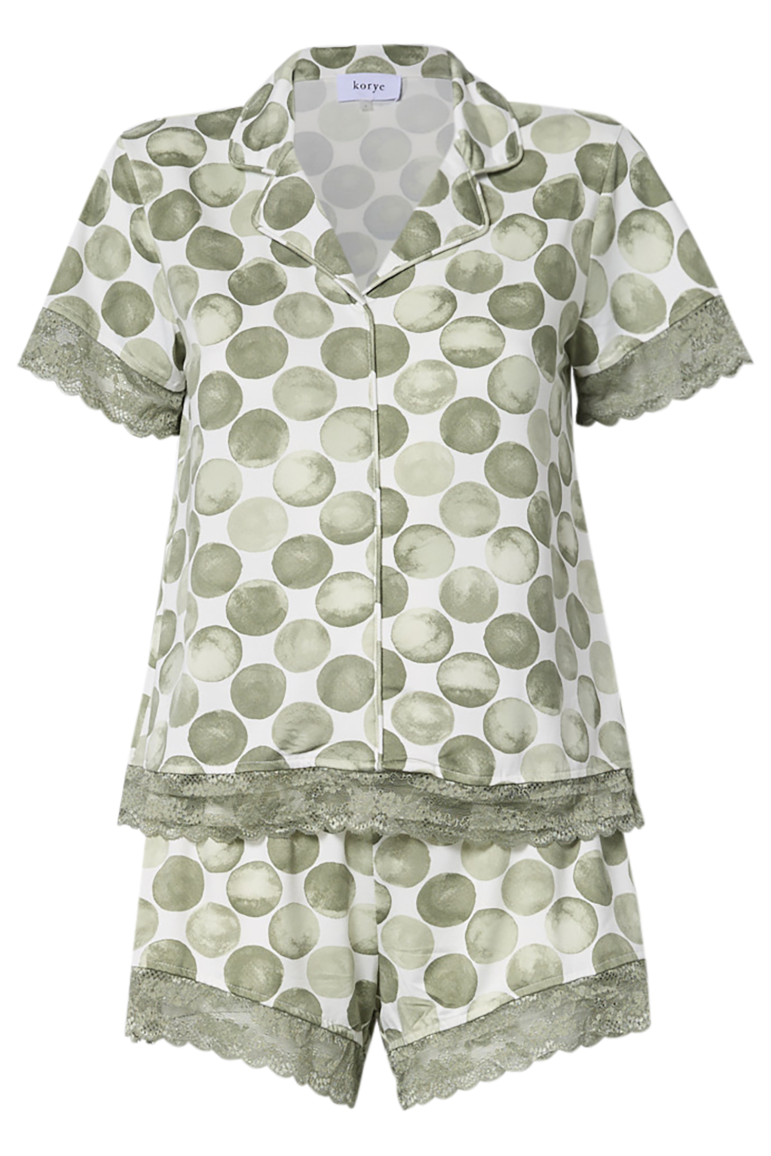 Lace Trim Pajama Set