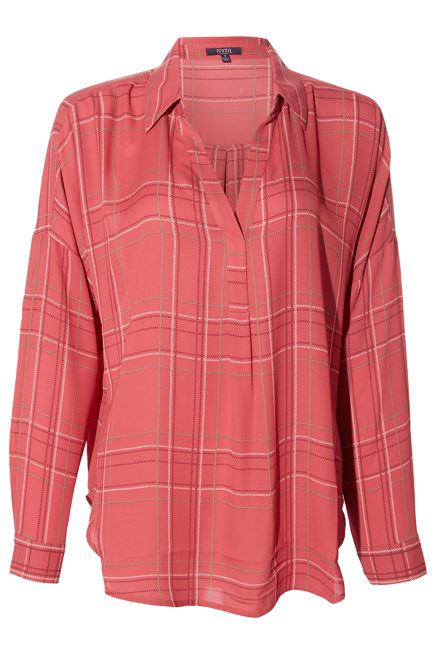 NYDJ Plaid Blouse