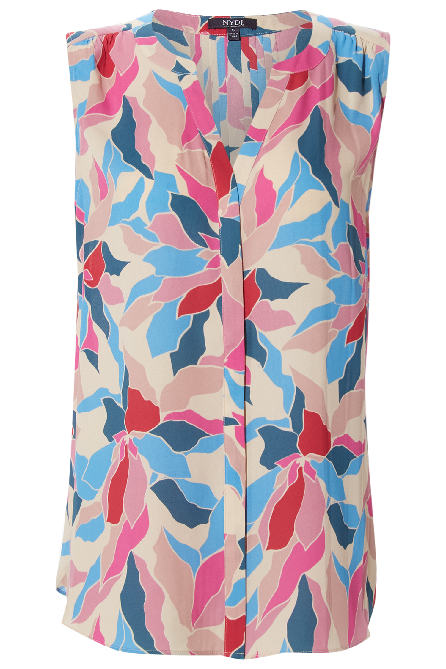 NYDJ Sleeveless Pintuck Blouse