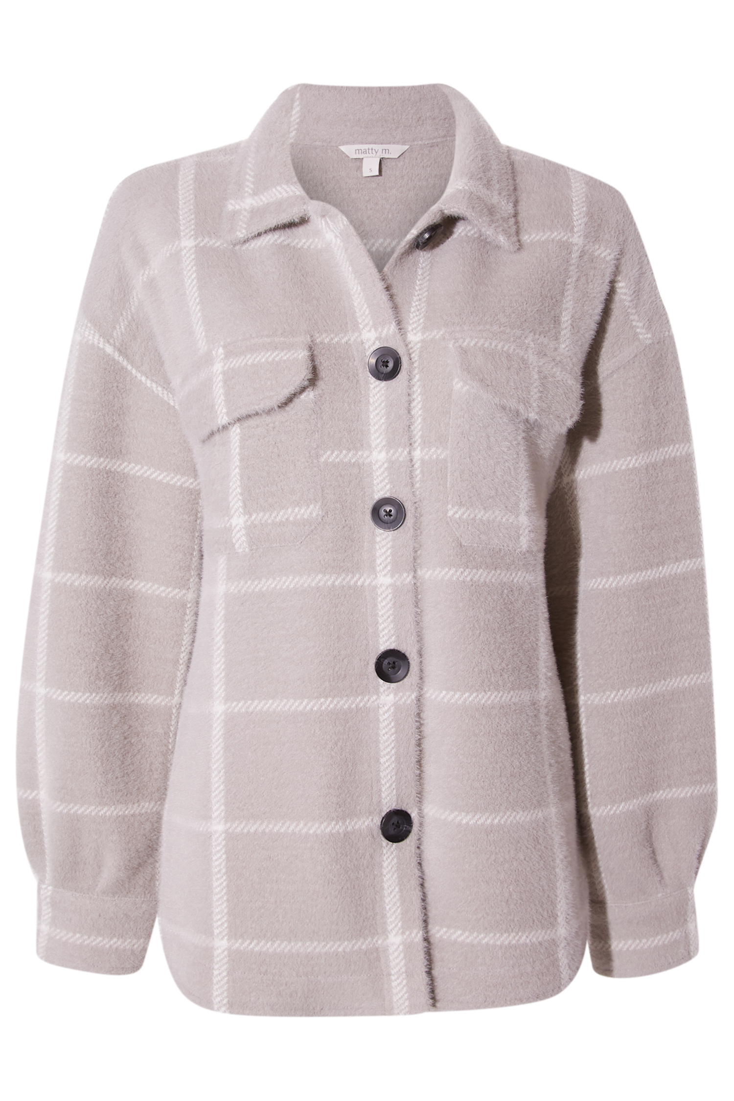 Fuzzy Plaid Shacket