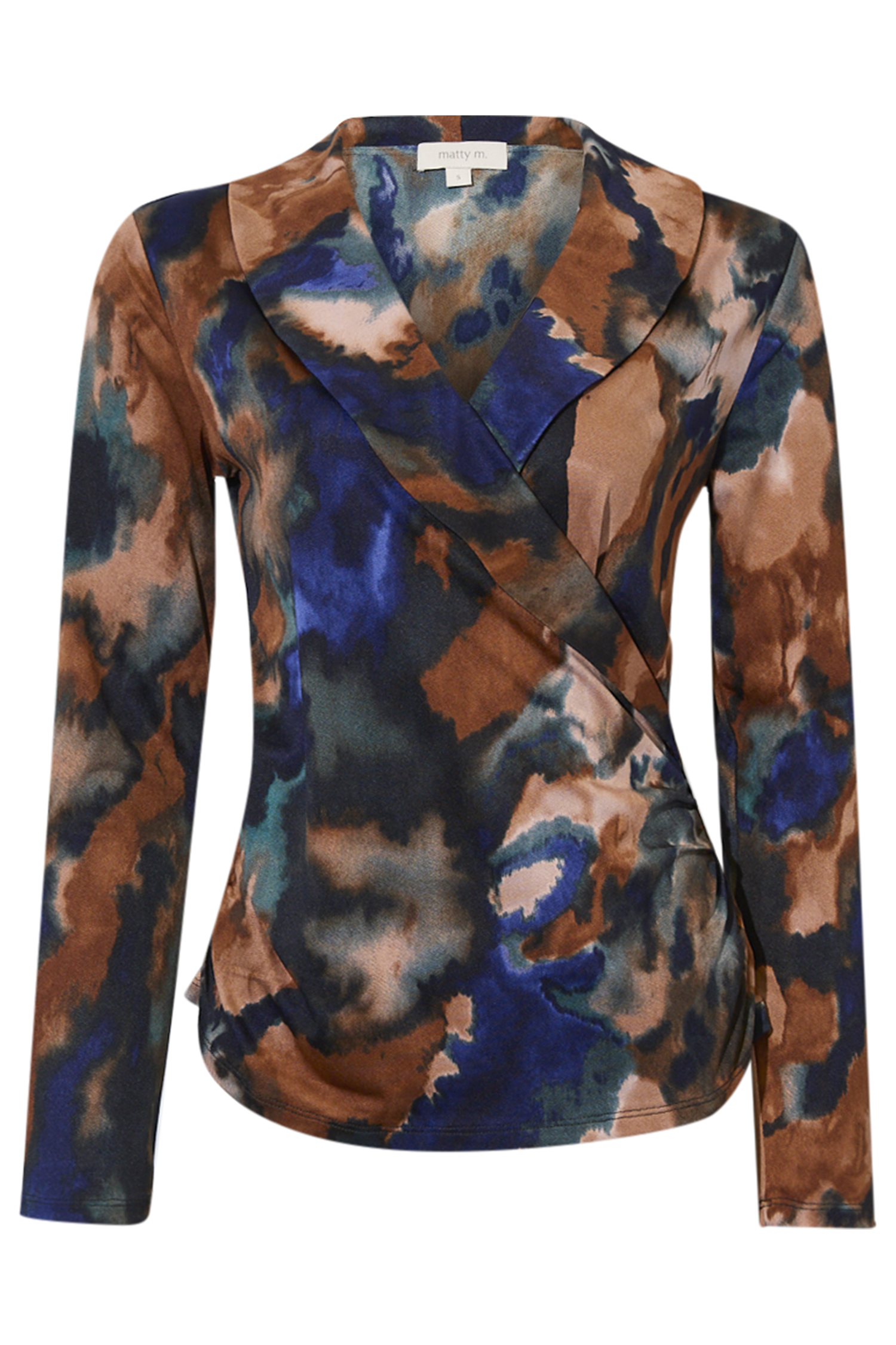 Printed Surplice Top