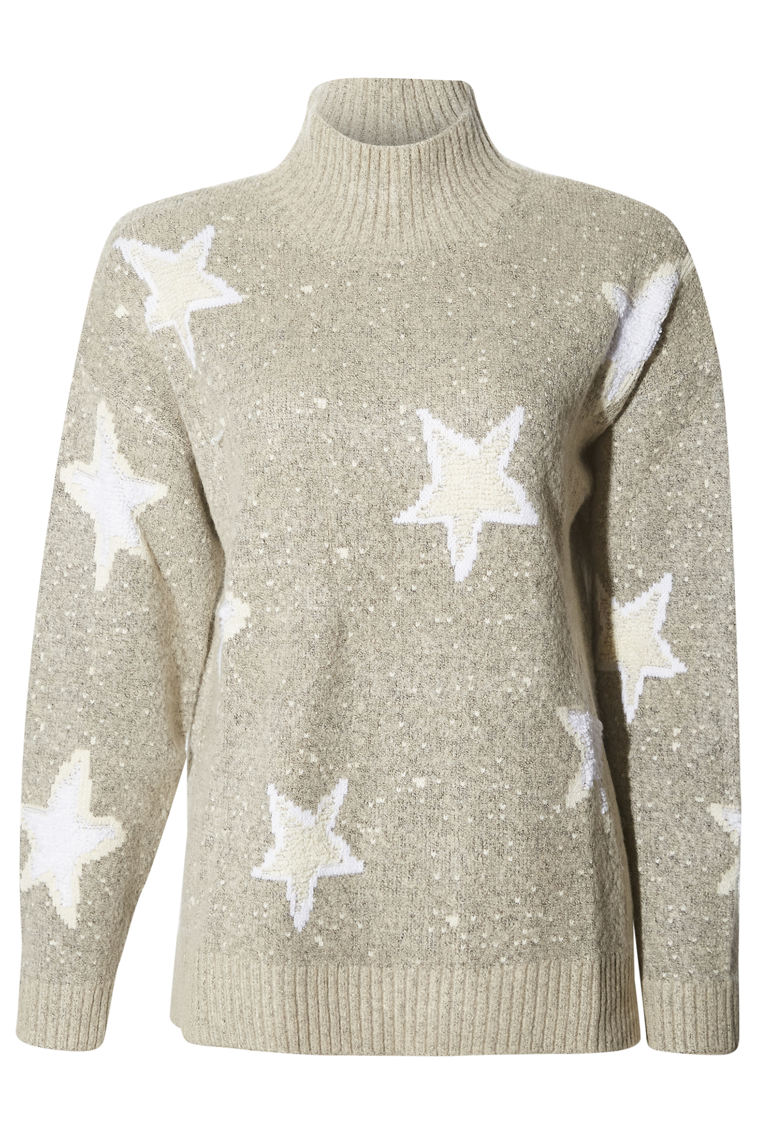 Star Turtleneck Knit Sweater