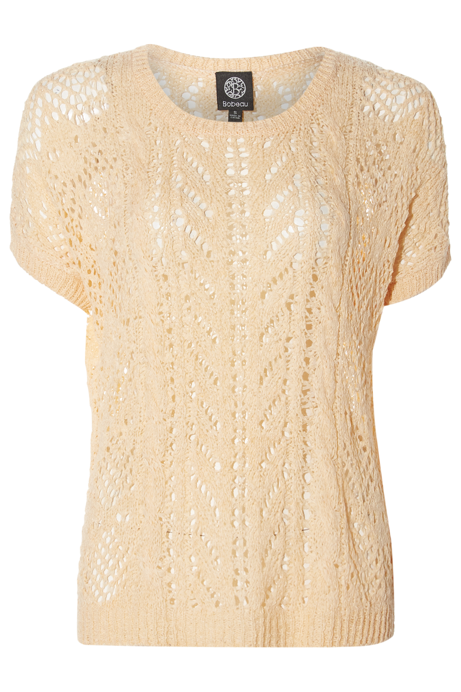Open Knit Crochet Top