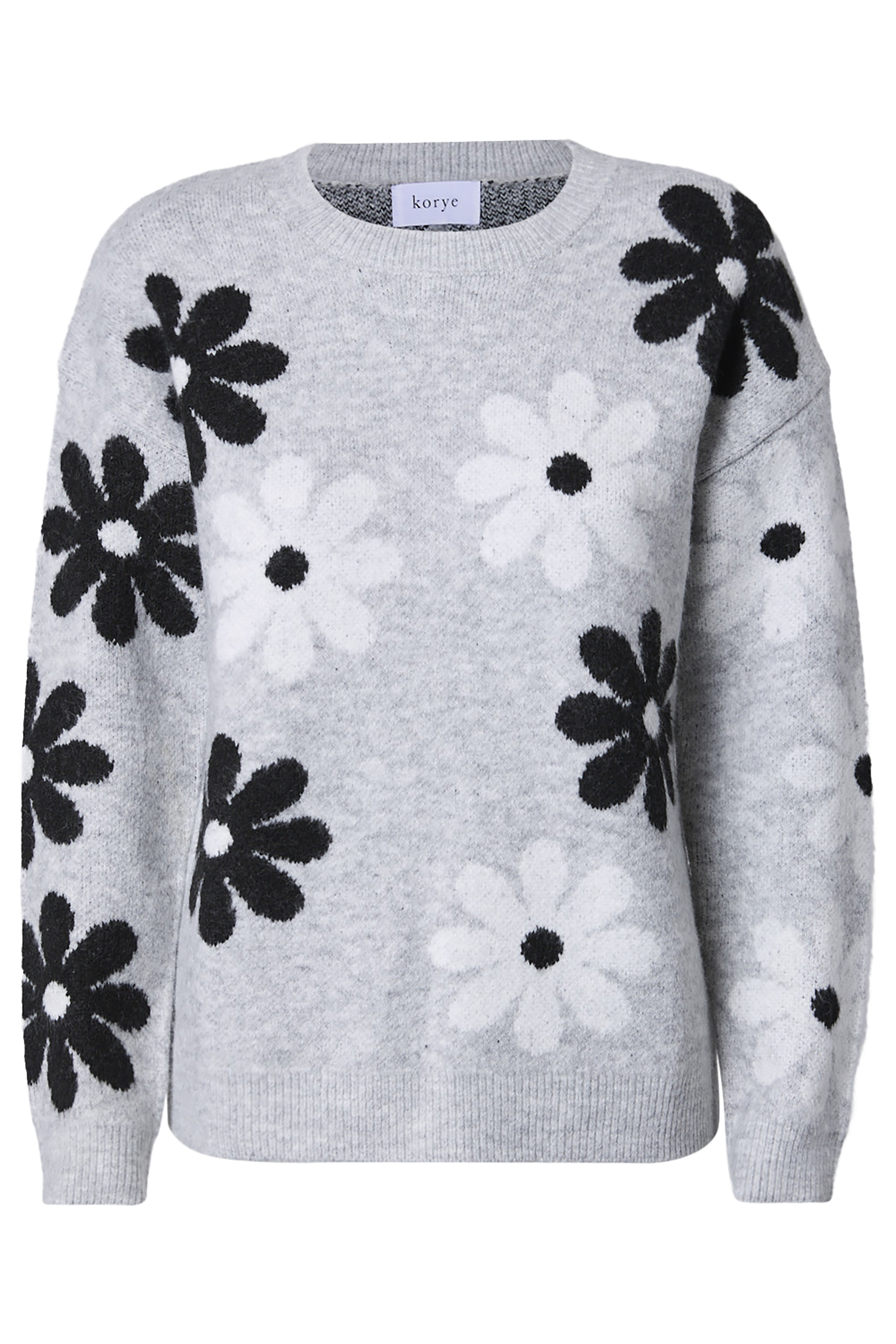 Daisy Print Crewneck Sweater