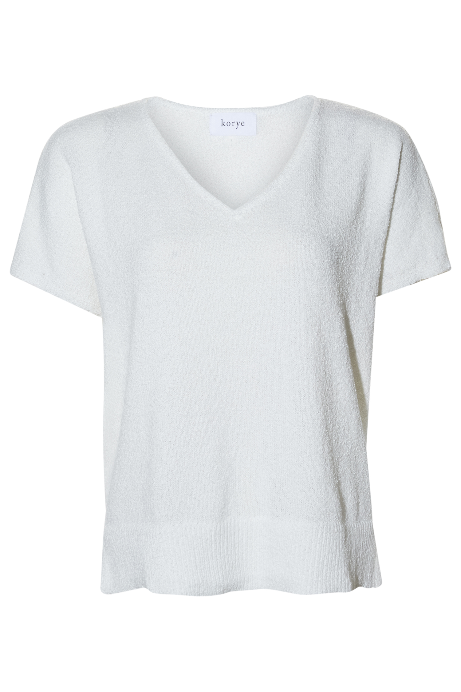 Textured V Neck Top