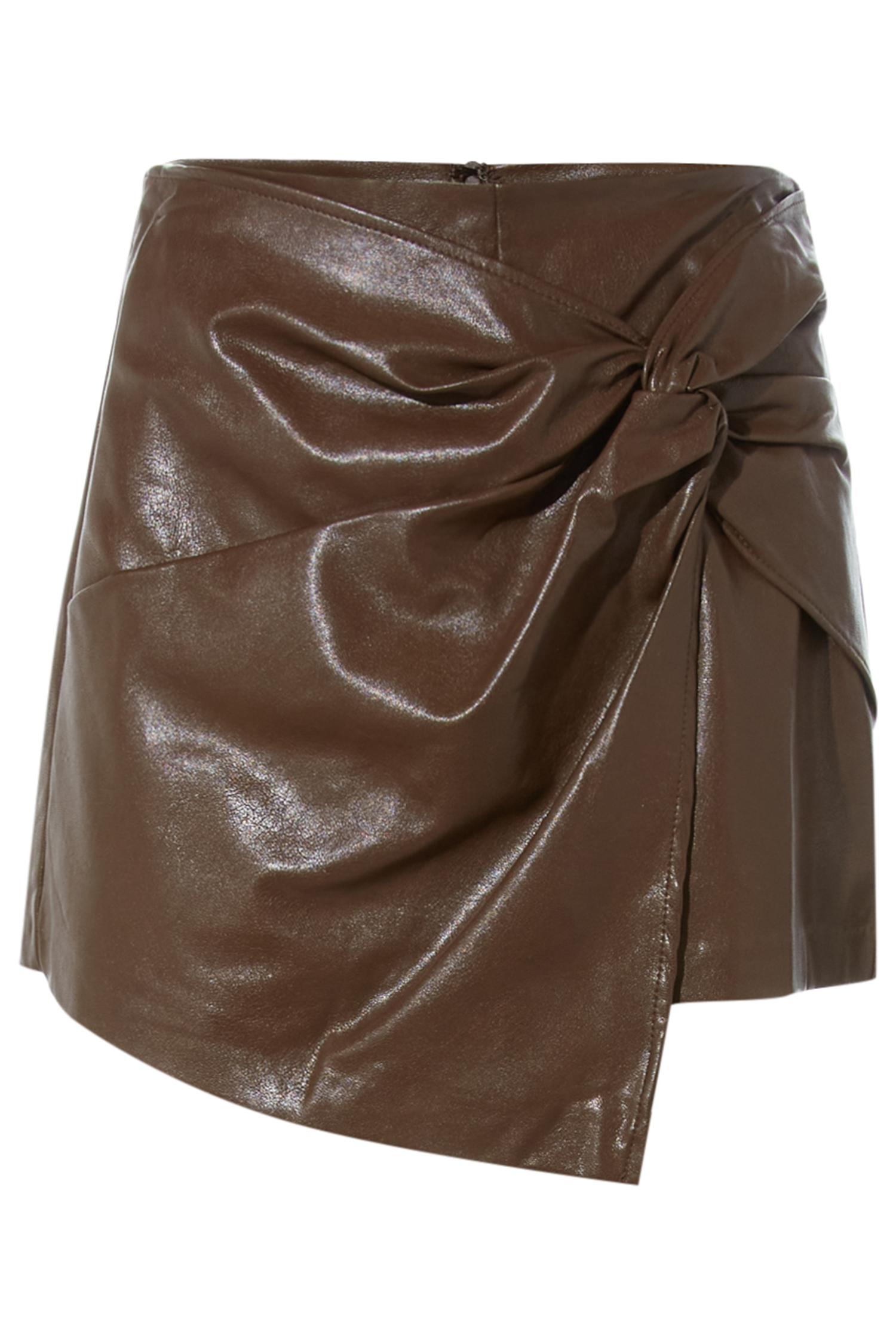 Faux Leather Skort