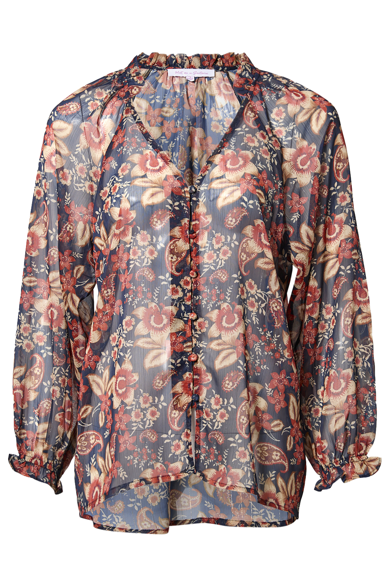 Floral V-Neck Blouse